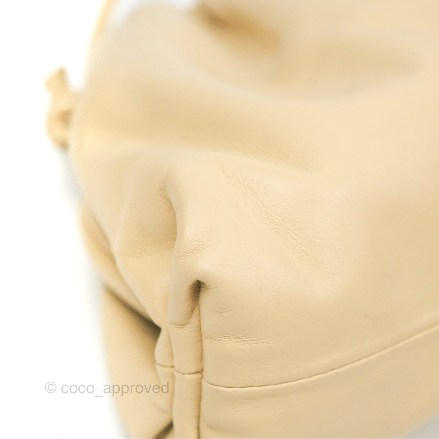 Bottega Veneta Butter Calfskin The Mini Pouch Pale Beige