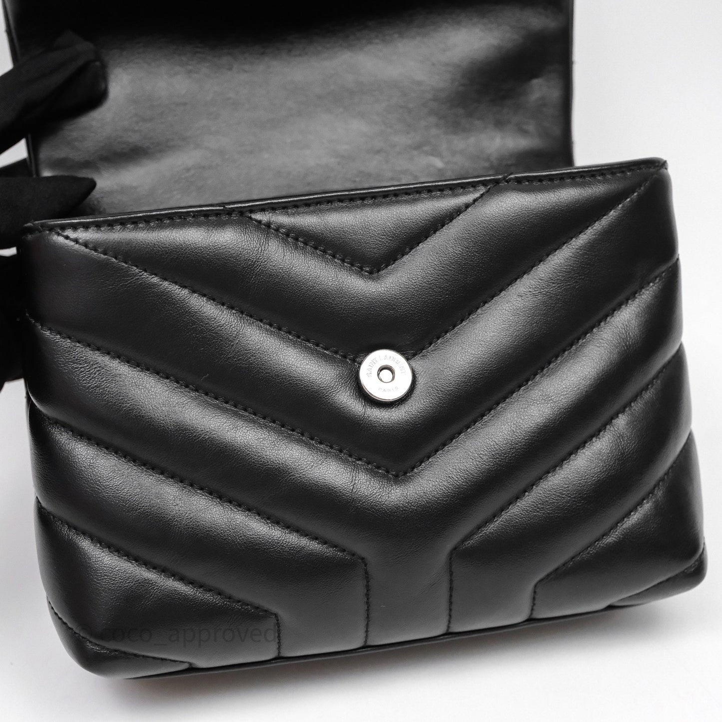 Saint Laurent Loulou Toy Quilted Leather Shoulder Bag Black