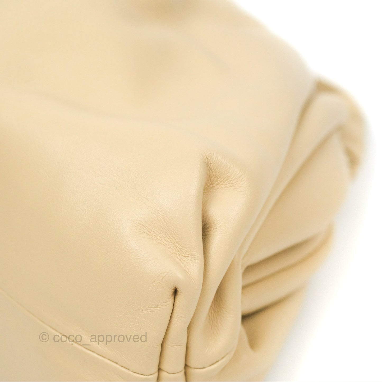 Bottega Veneta Butter Calfskin The Mini Pouch Pale Beige