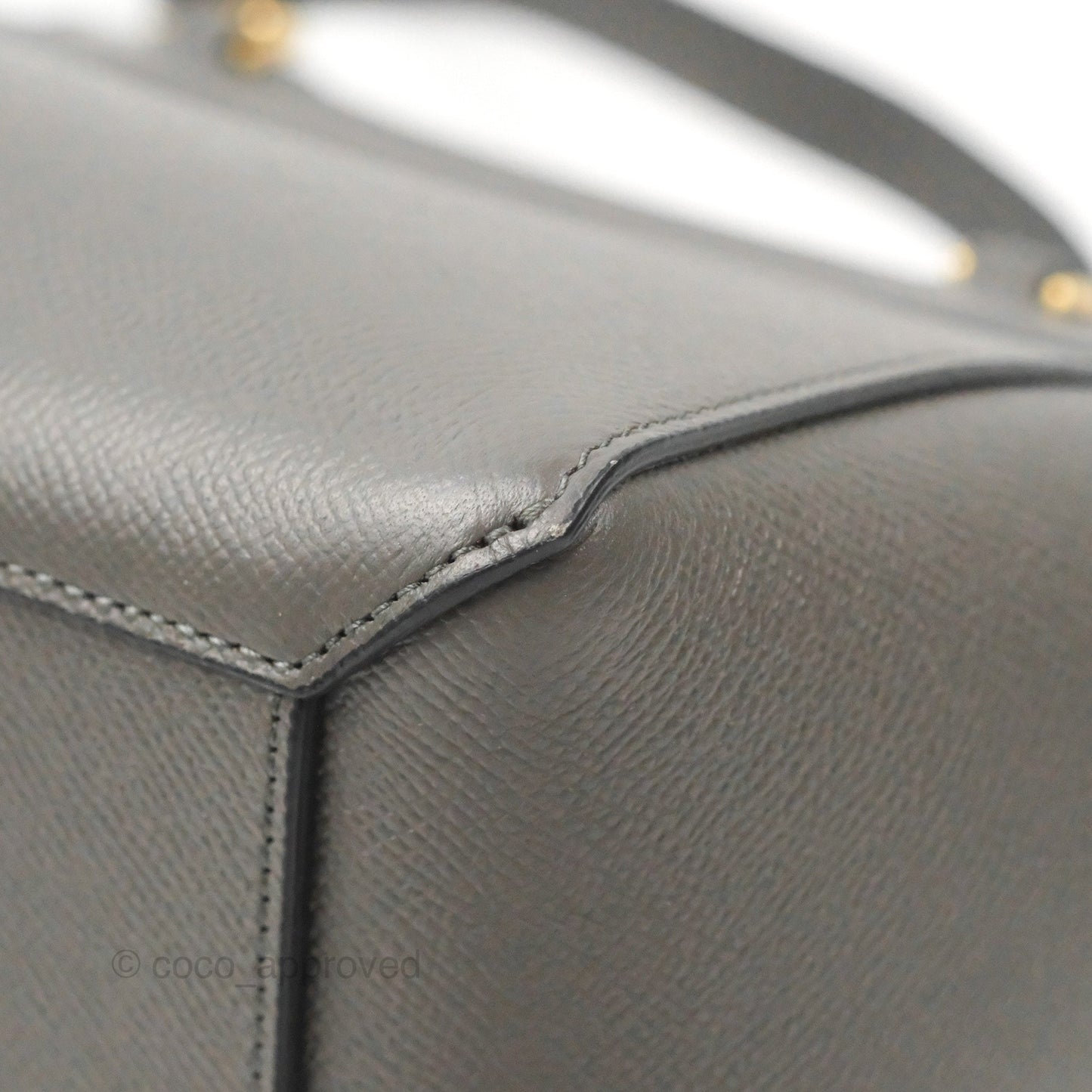 Celine Nano Belt Bag Grey Grained Calfskin Gold Hardware
