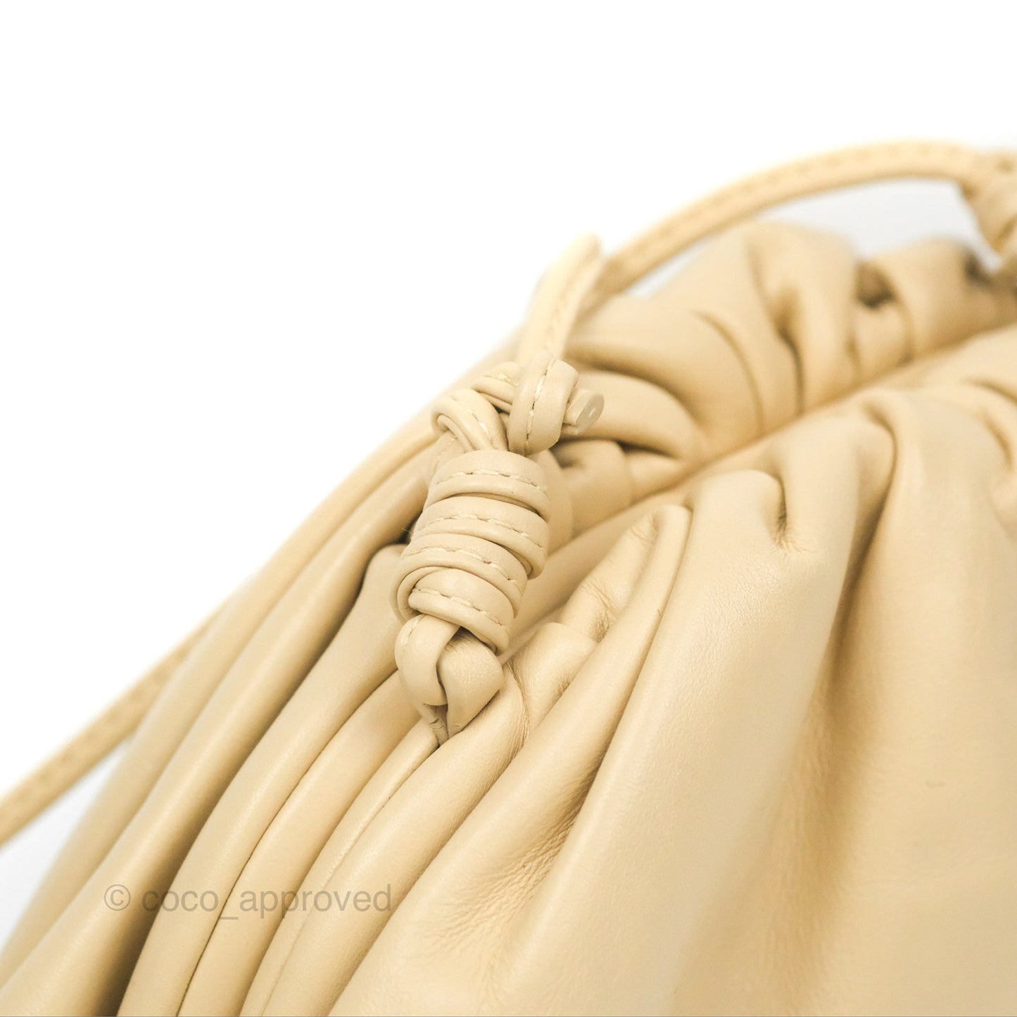 Bottega Veneta Butter Calfskin The Mini Pouch Pale Beige