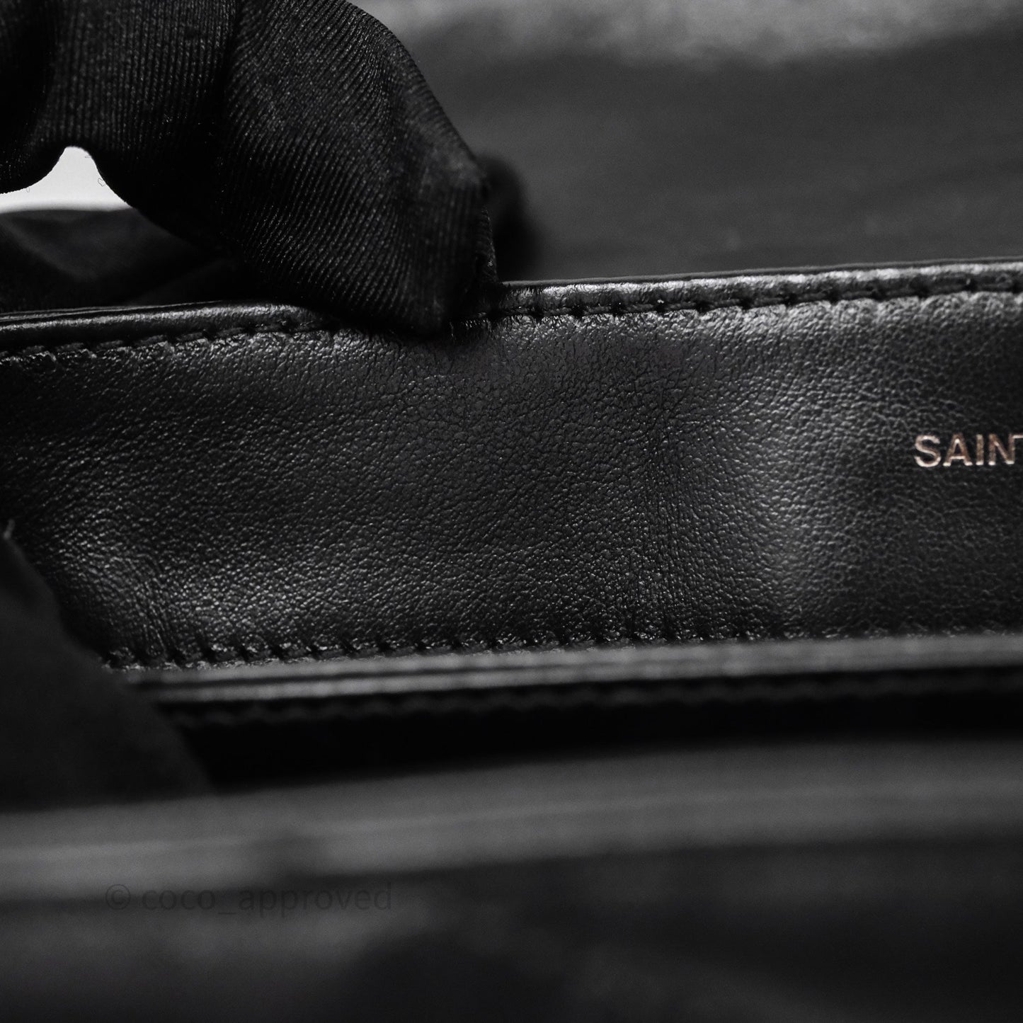 Saint Laurent Loulou Toy Quilted Leather Shoulder Bag Black