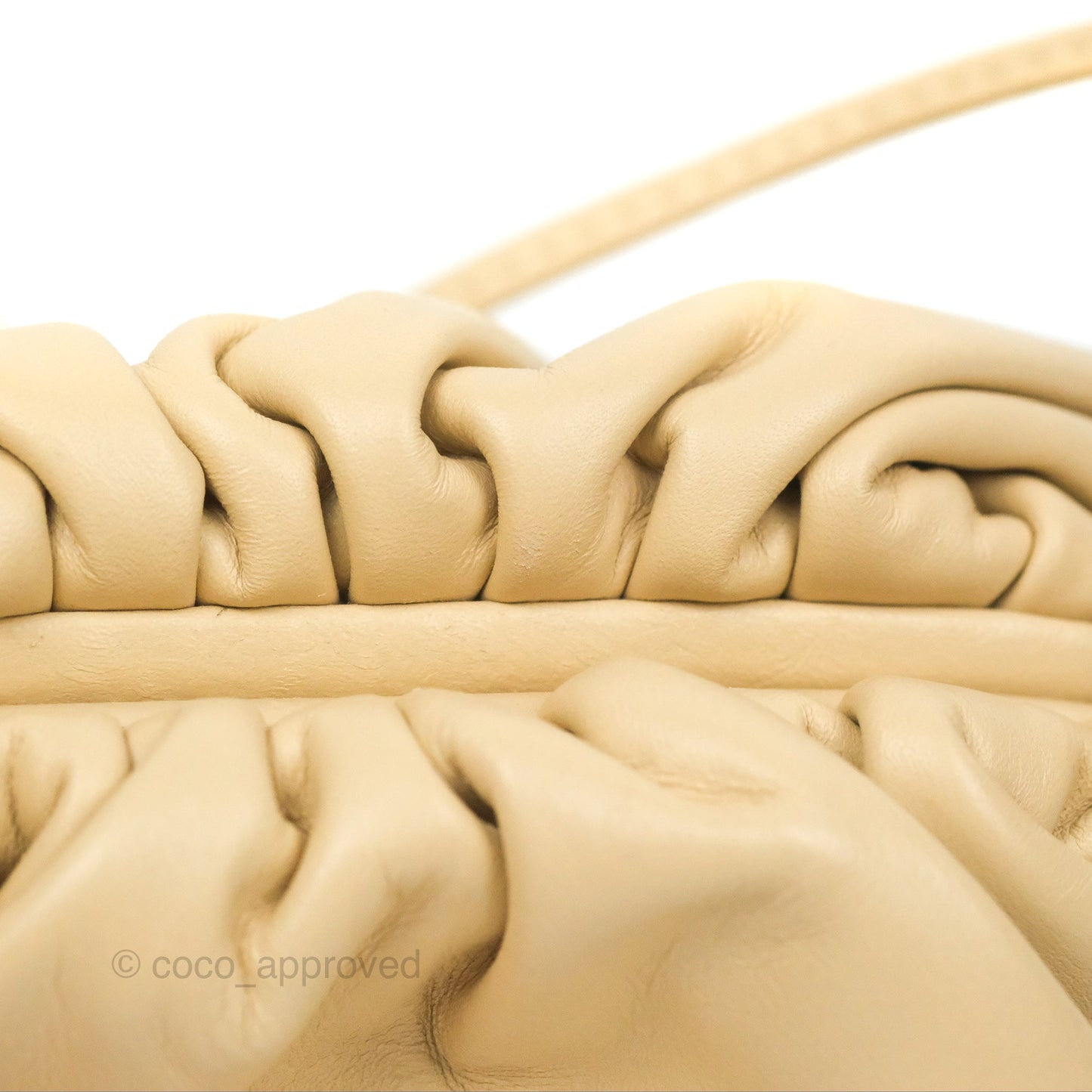 Bottega Veneta Butter Calfskin The Mini Pouch Pale Beige