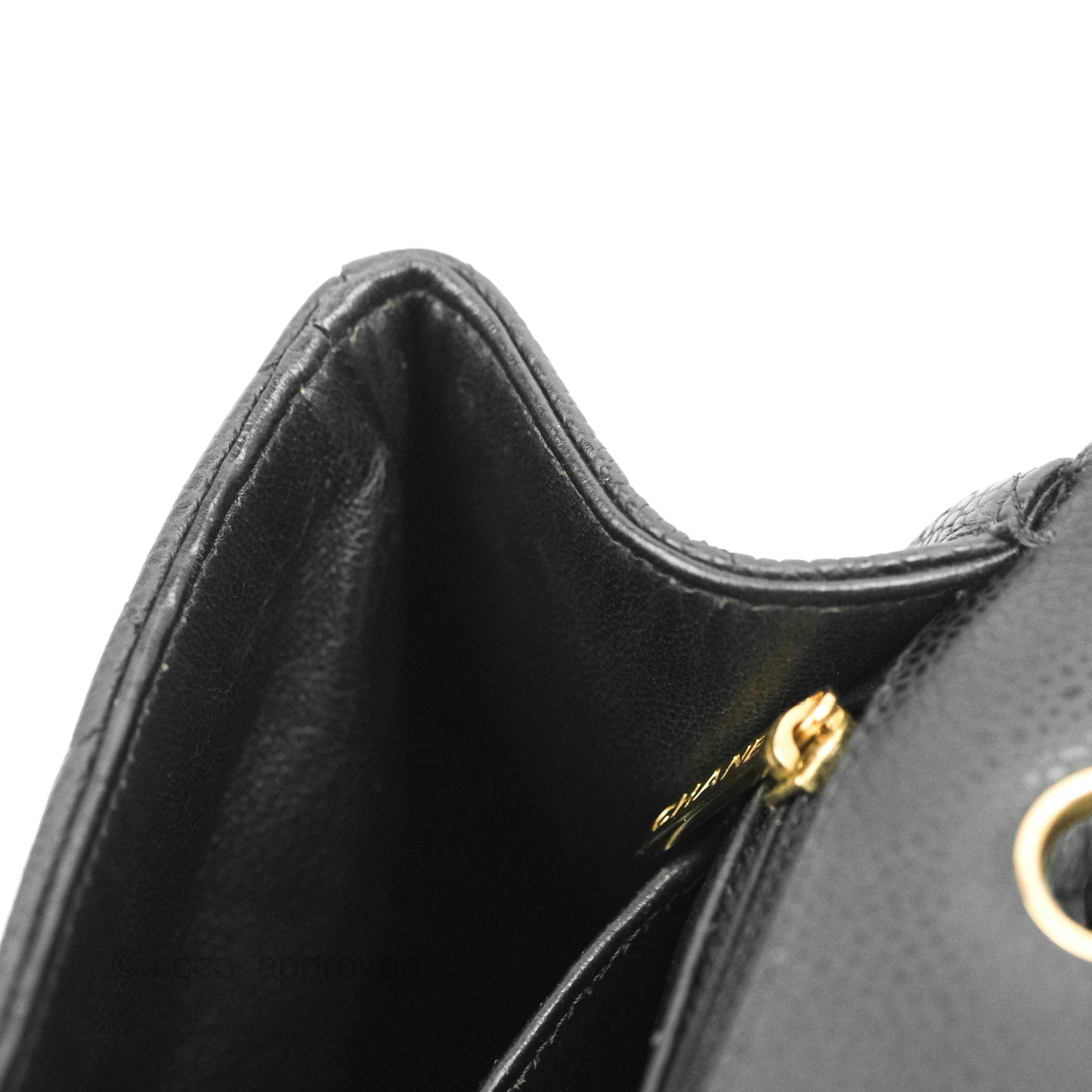 Chanel Quilted Single Flap Maxi Black Caviar Gold Hardware