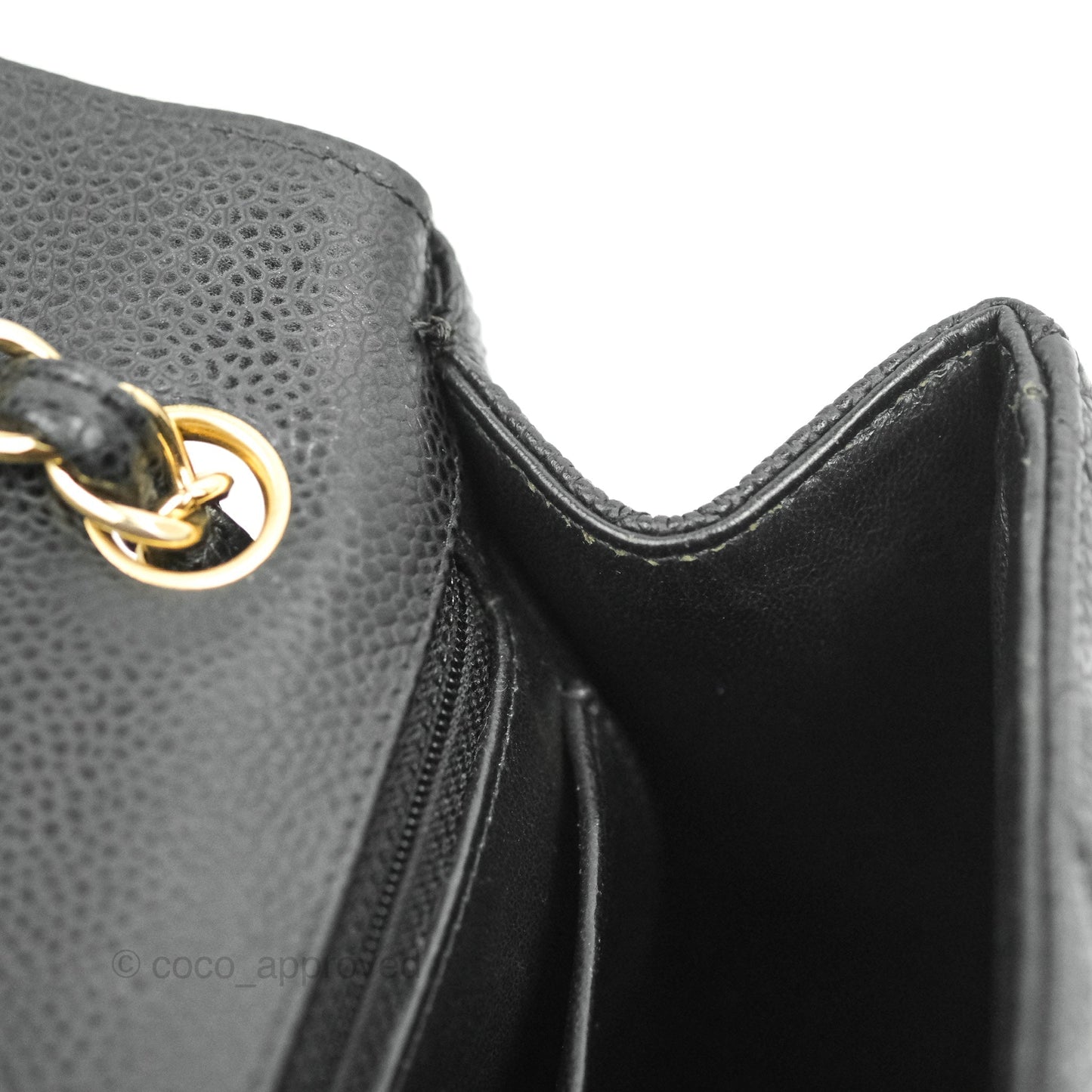 Chanel Quilted Single Flap Maxi Black Caviar Gold Hardware