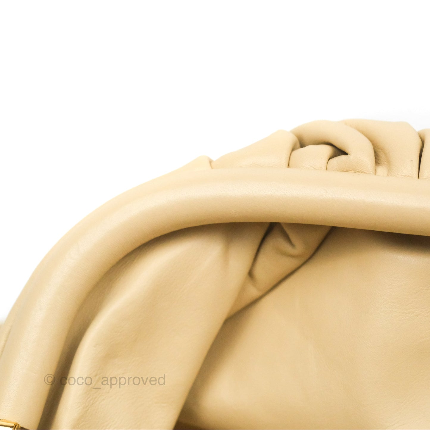 Bottega Veneta Butter Calfskin The Mini Pouch Pale Beige