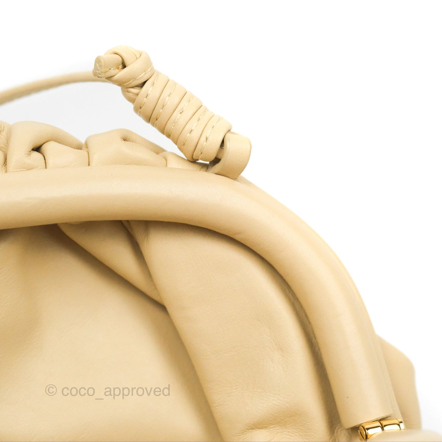 Bottega Veneta Butter Calfskin The Mini Pouch Pale Beige