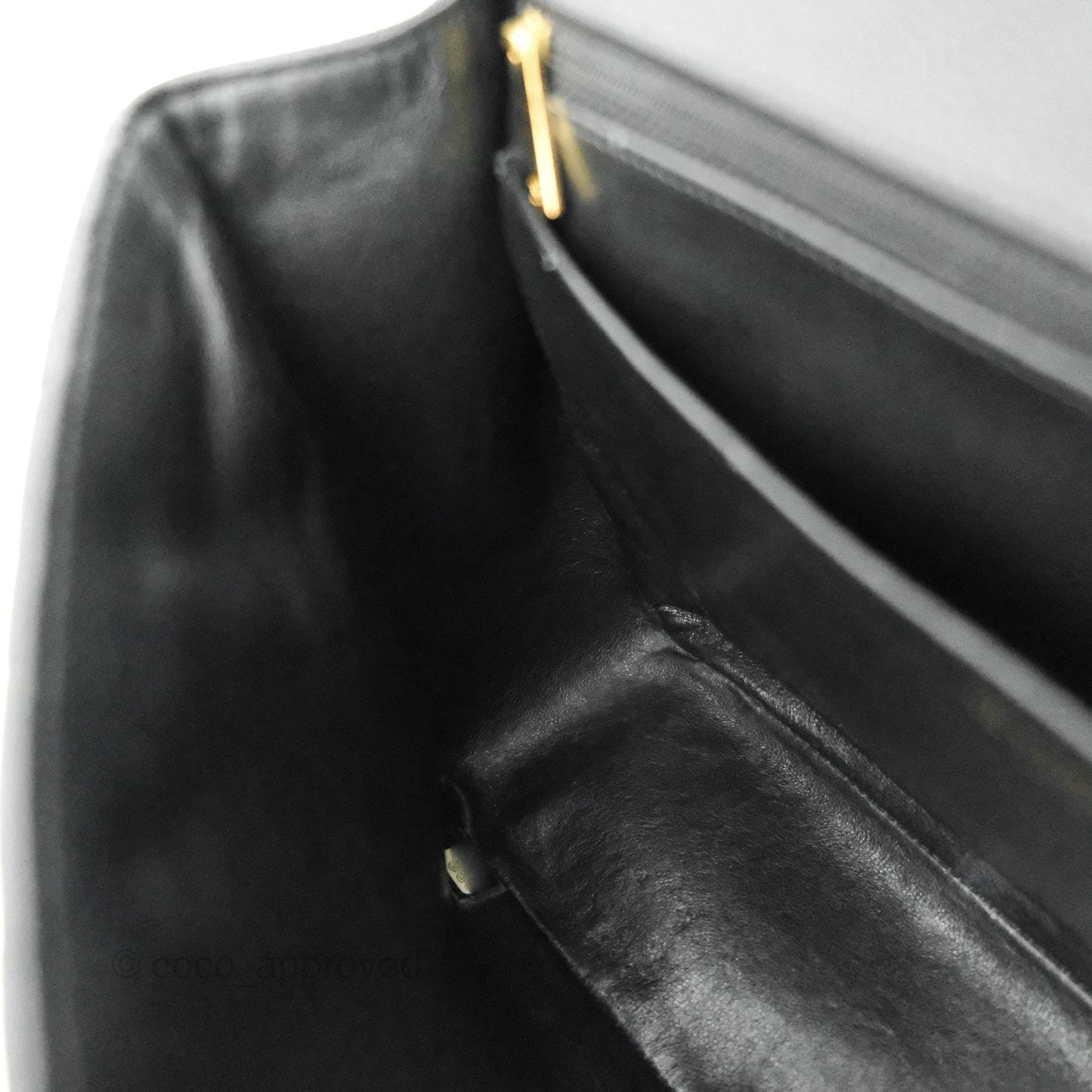 Chanel Quilted Single Flap Maxi Black Caviar Gold Hardware