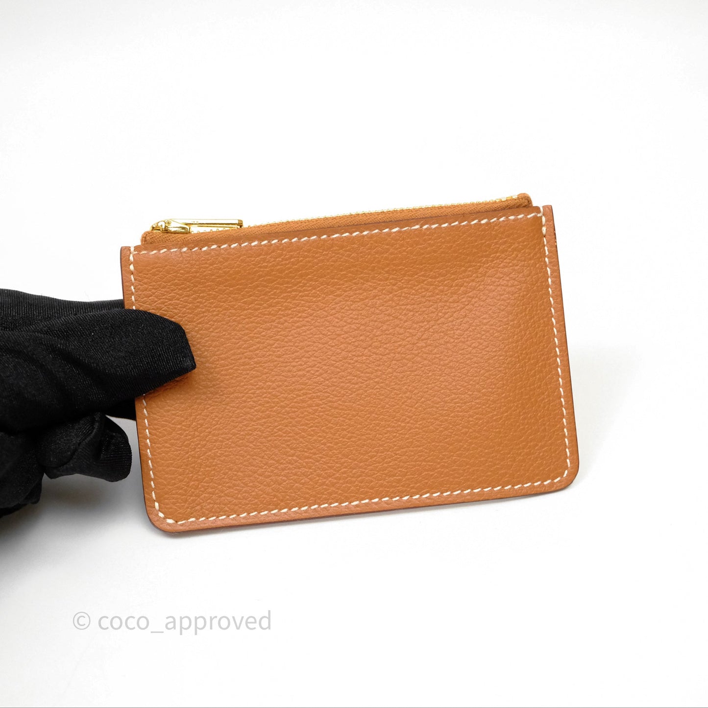 Hermès Constance Slim Wallet Gold 37 Evercolor Gold Hardware
