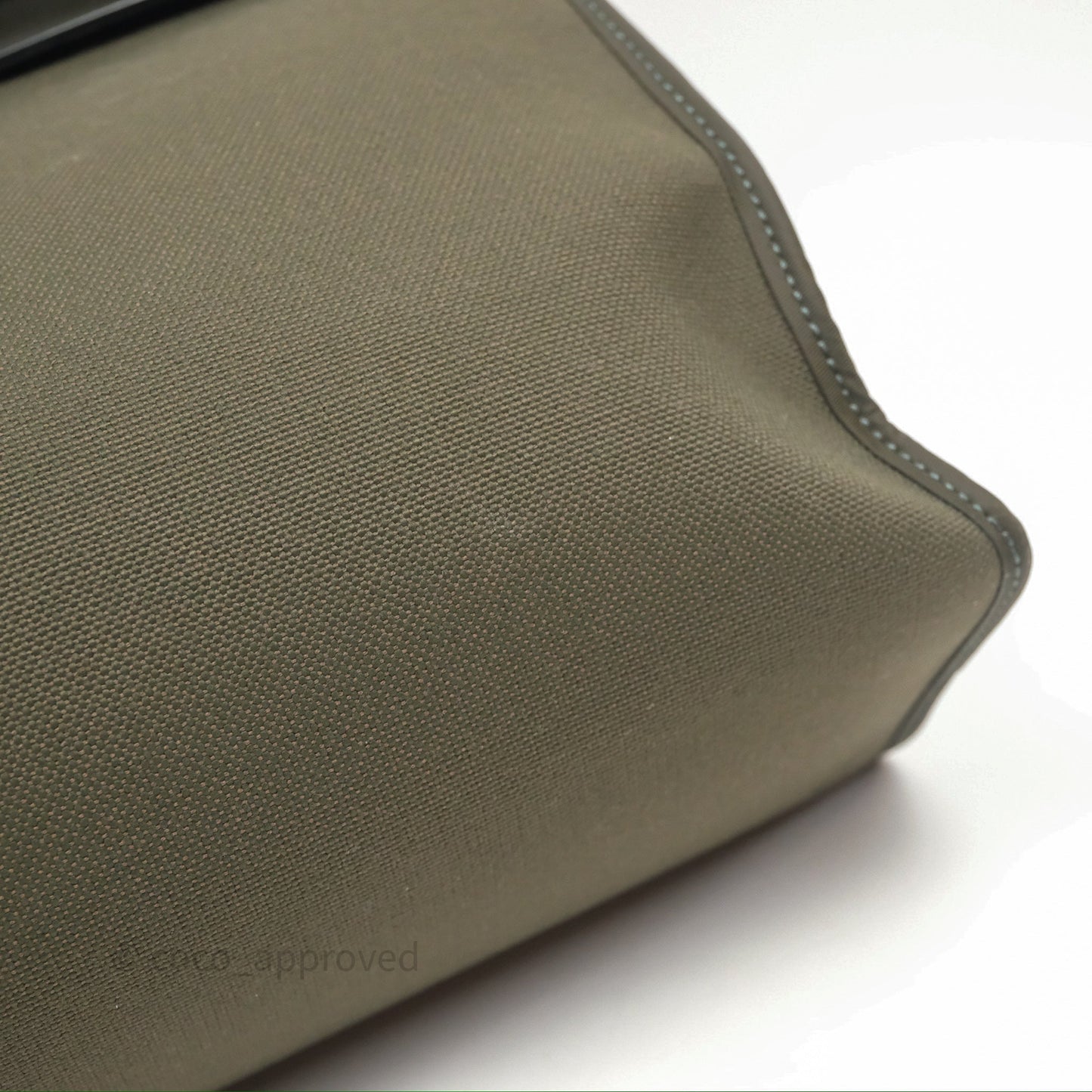 Hermès Herbag Zip 31 Khaki Canvas Palladium Hardware