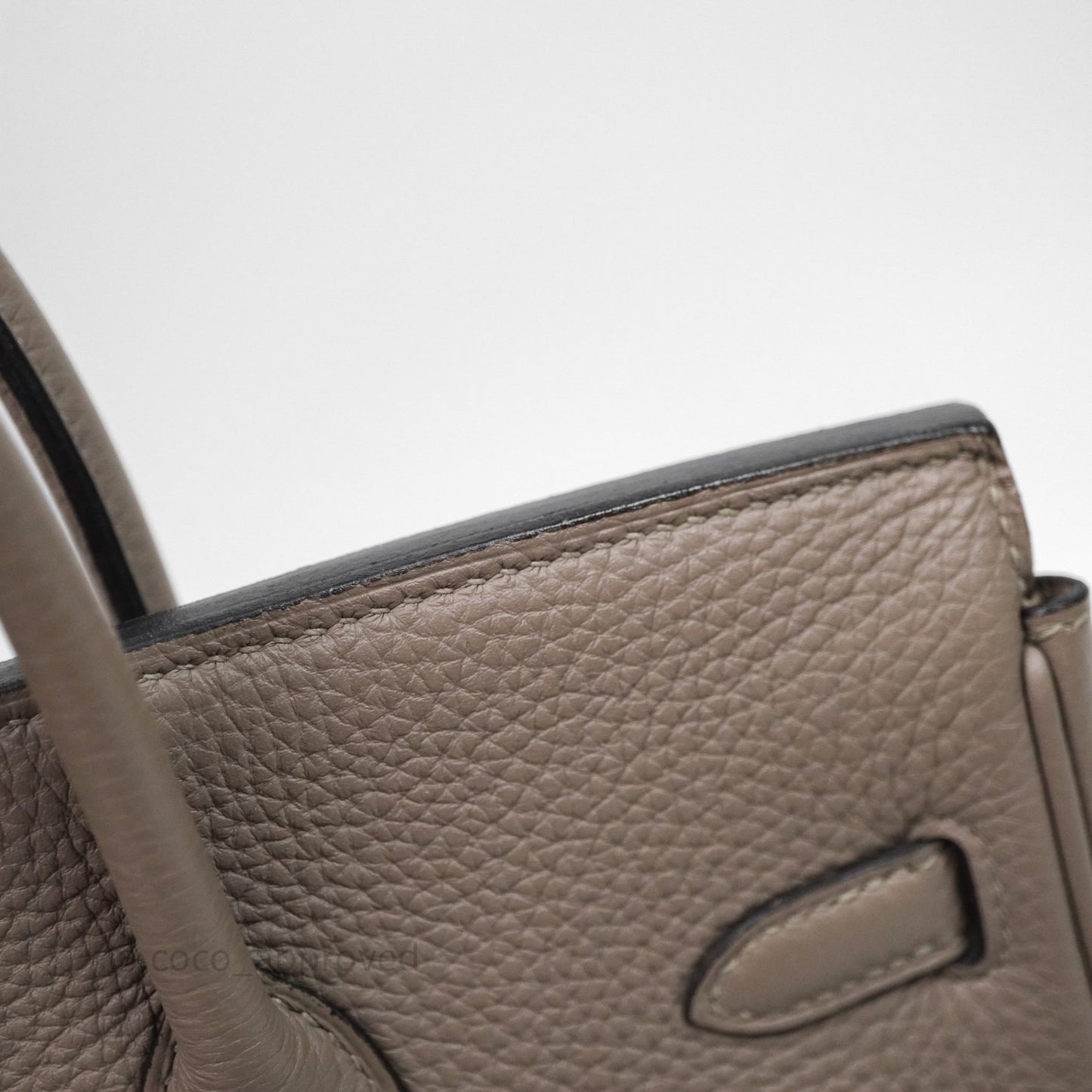 Hermes Birkin 25 Gris Asphalte M8 Togo Gold Hardware