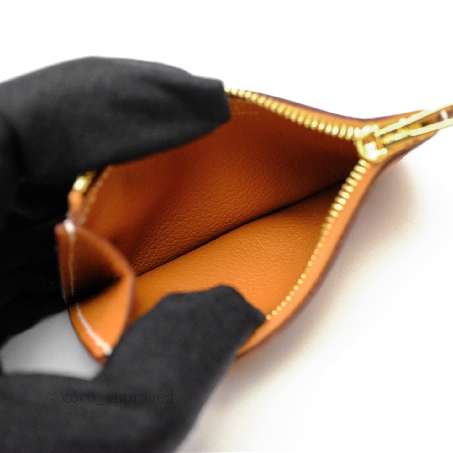 Hermès Constance Slim Wallet Gold 37 Evercolor Gold Hardware