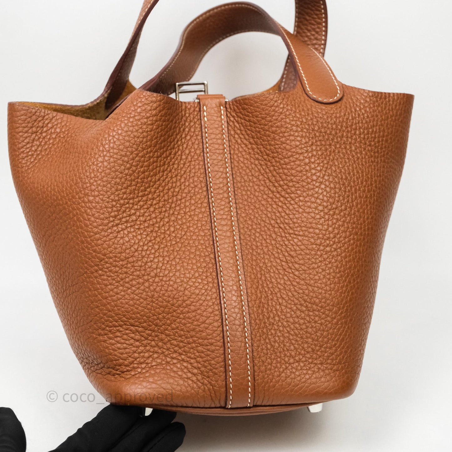 Hermès Picotin Lock 18 Gold 37 Clemence Palladium Hardware