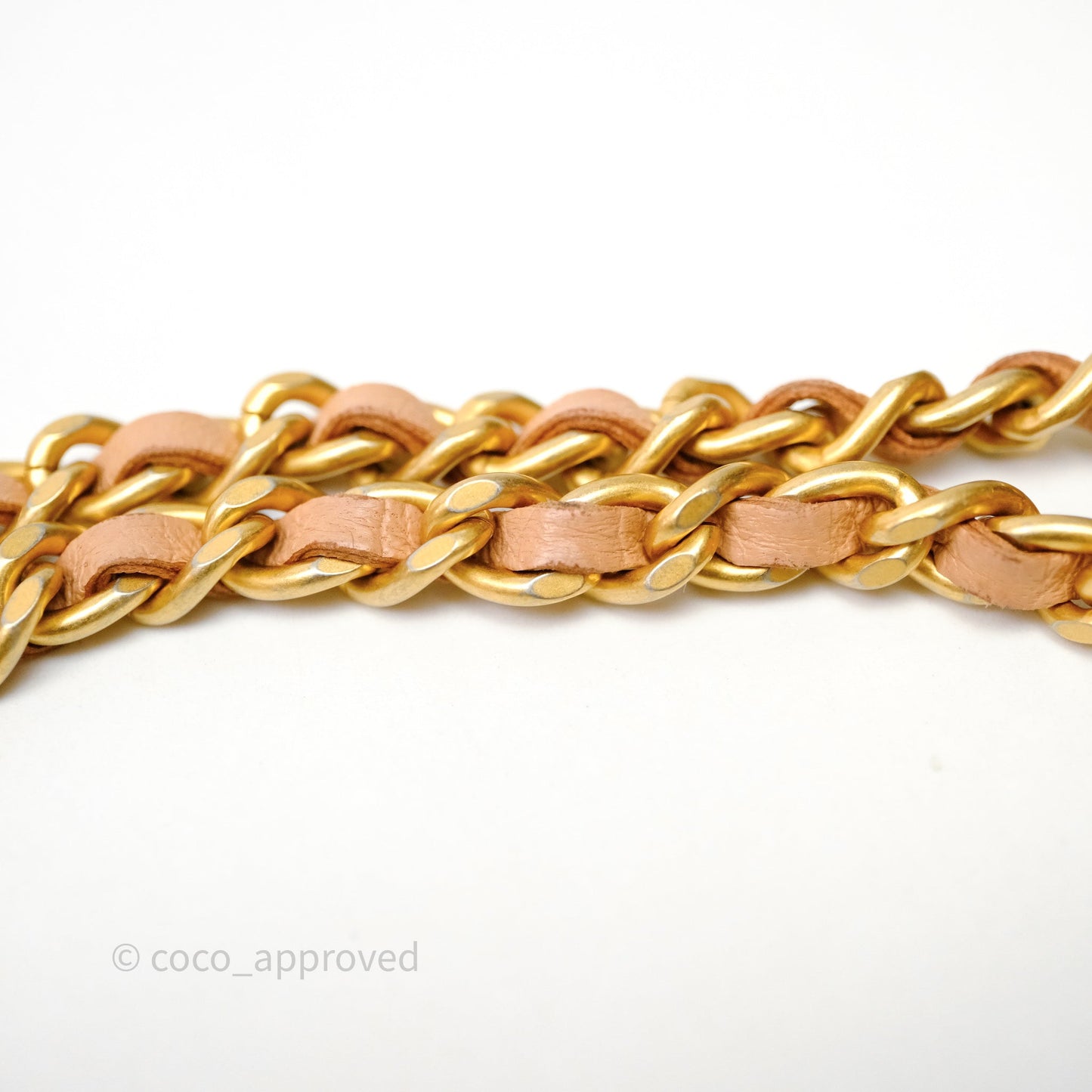 Chanel Mini Top Handle Vanity With Chain Beige Lambskin Aged Gold Hardware