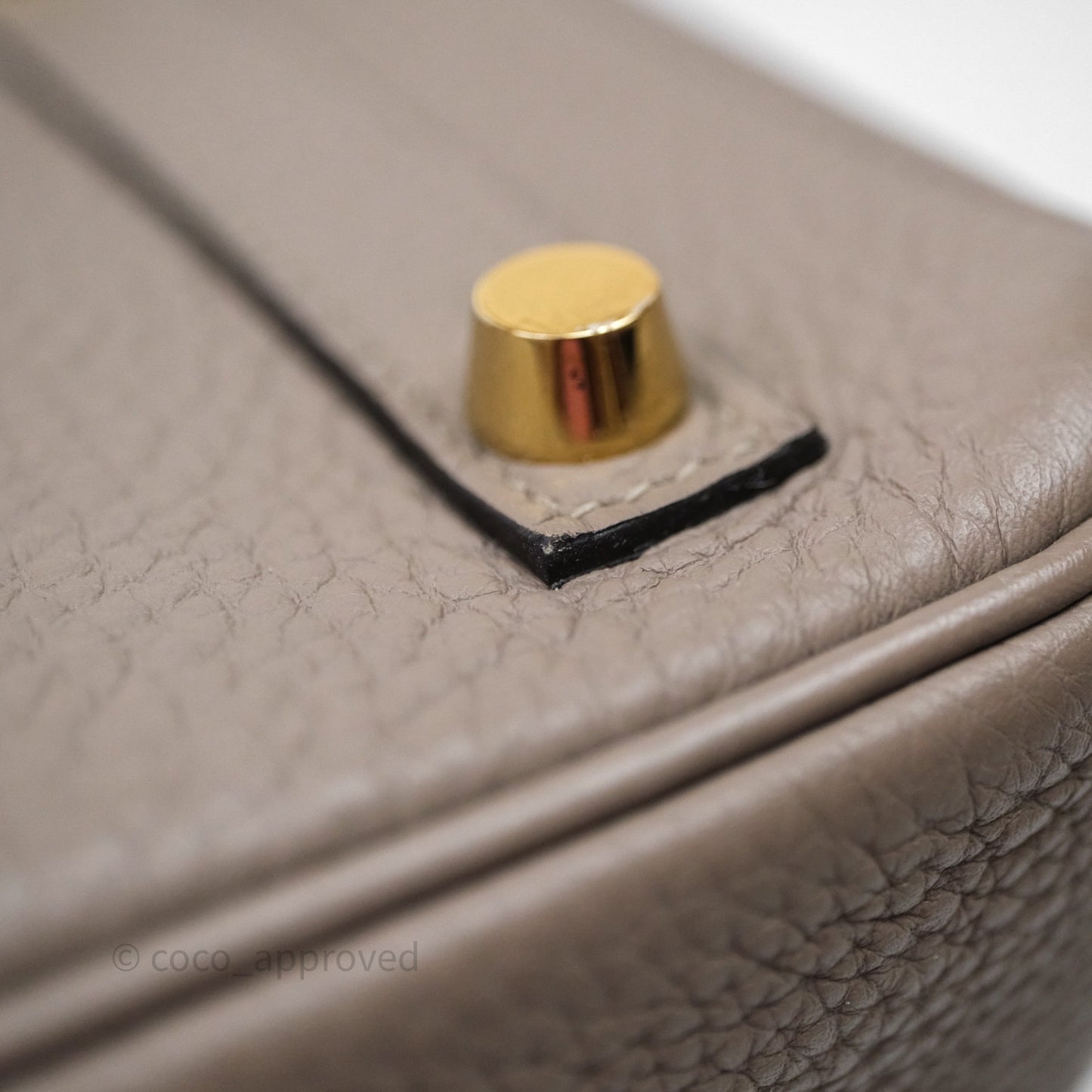 Hermes Birkin 25 Gris Asphalte M8 Togo Gold Hardware