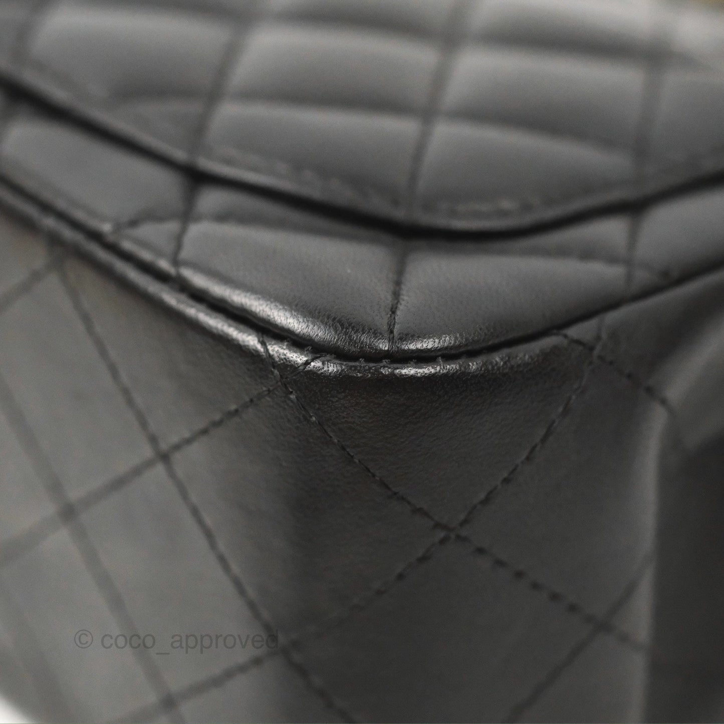 Chanel Mini Square Black Lambskin Gold Hardware
