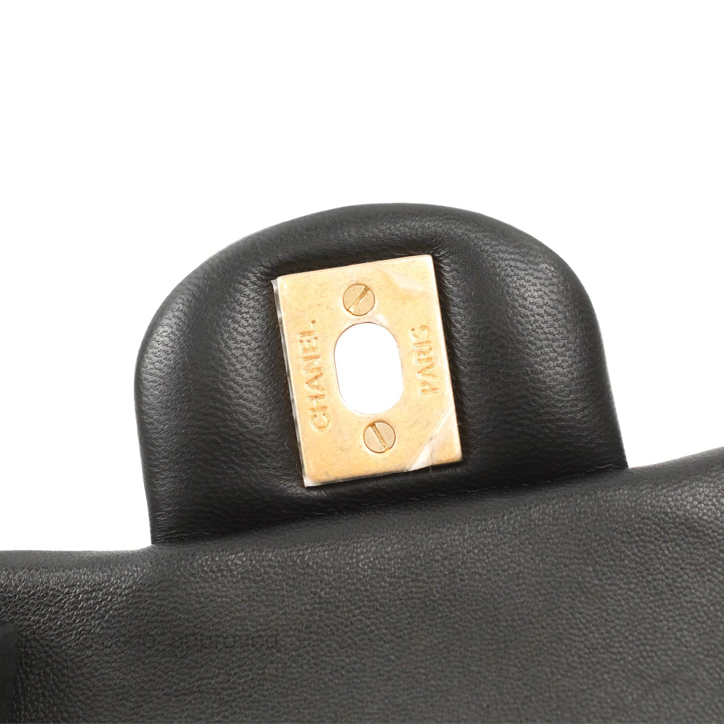 Chanel Mini Square Black Lambskin Gold Hardware