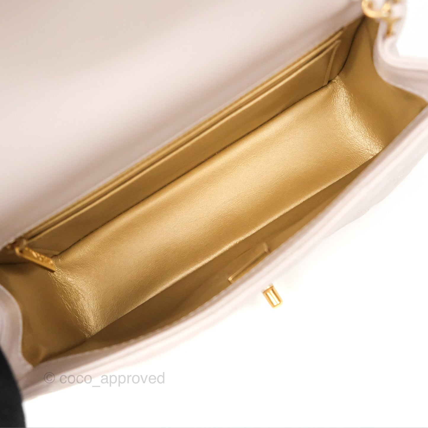 Chanel Mini Rectangular Pearl Crush Light Lilac Lambskin Aged Gold Hardware