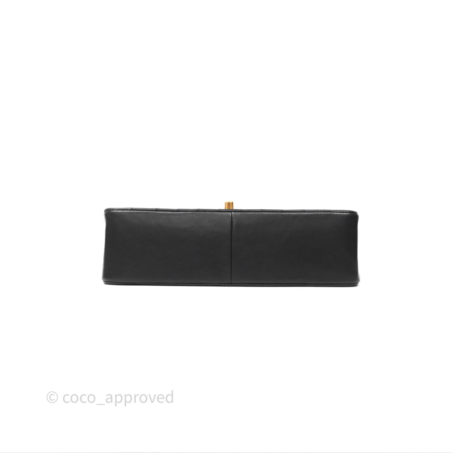 Chanel Vintage Medium Classic Diana Flap Bag Black Lambskin 24K Gold Hardware