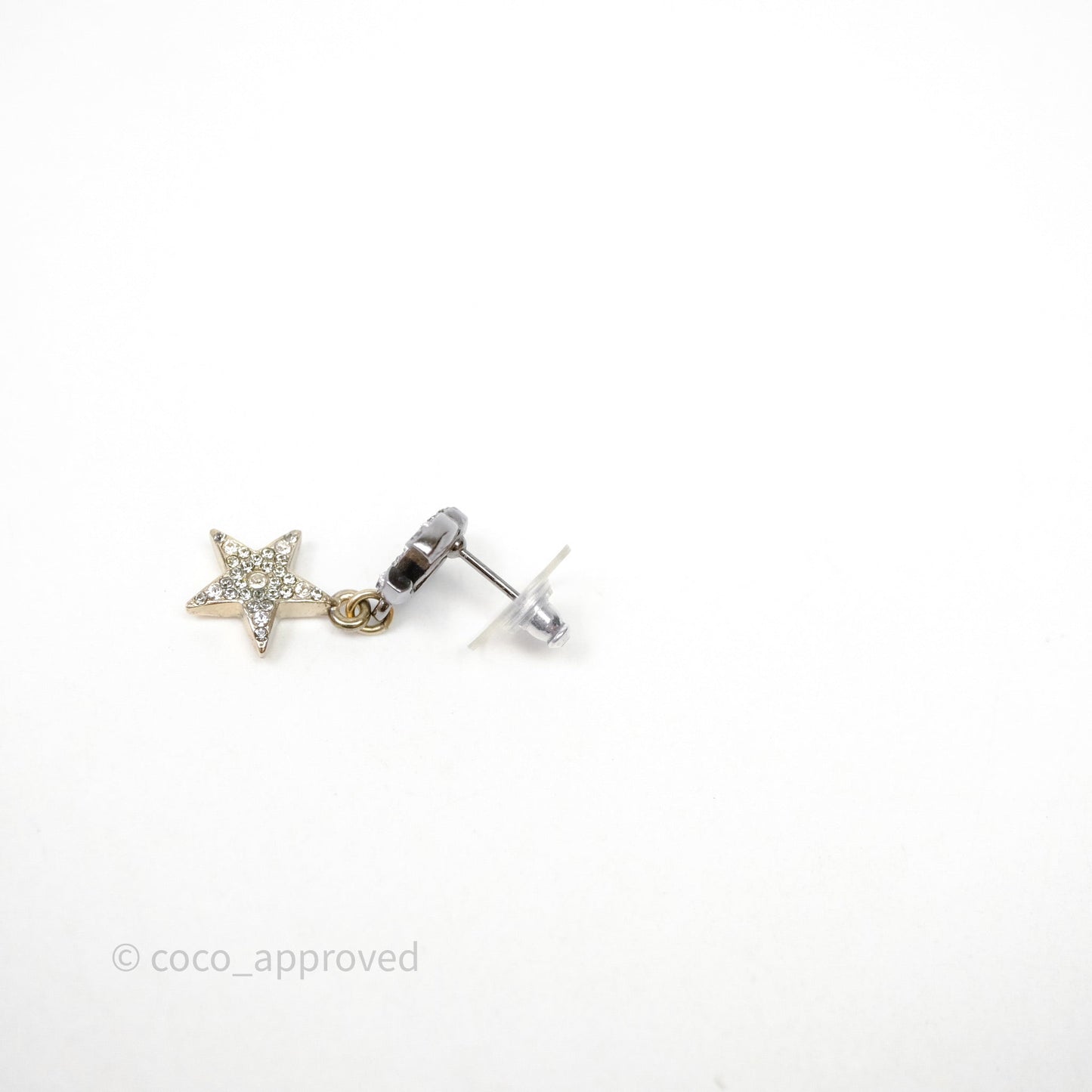 Chanel CC Crystals Moon Star Drop Earrings 17B