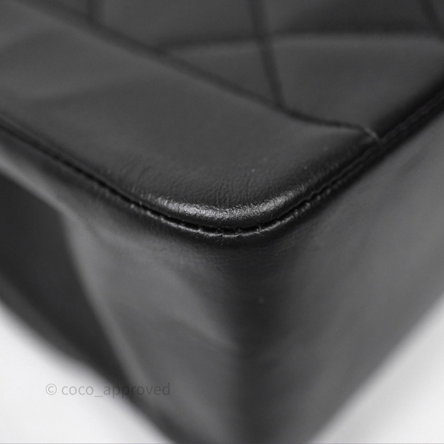 Chanel Vintage Medium Classic Diana Flap Bag Black Lambskin 24K Gold Hardware