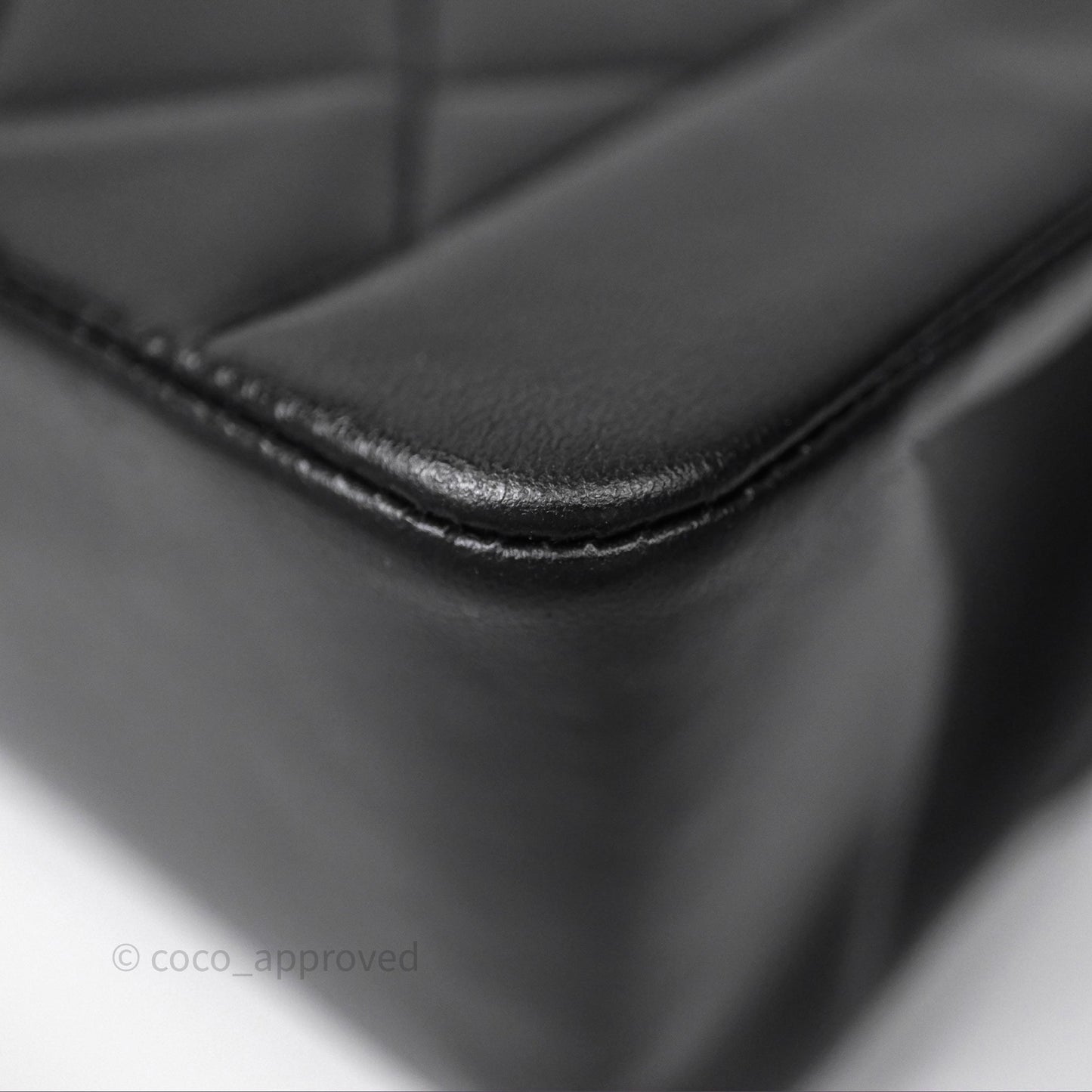 Chanel Vintage Medium Classic Diana Flap Bag Black Lambskin 24K Gold Hardware