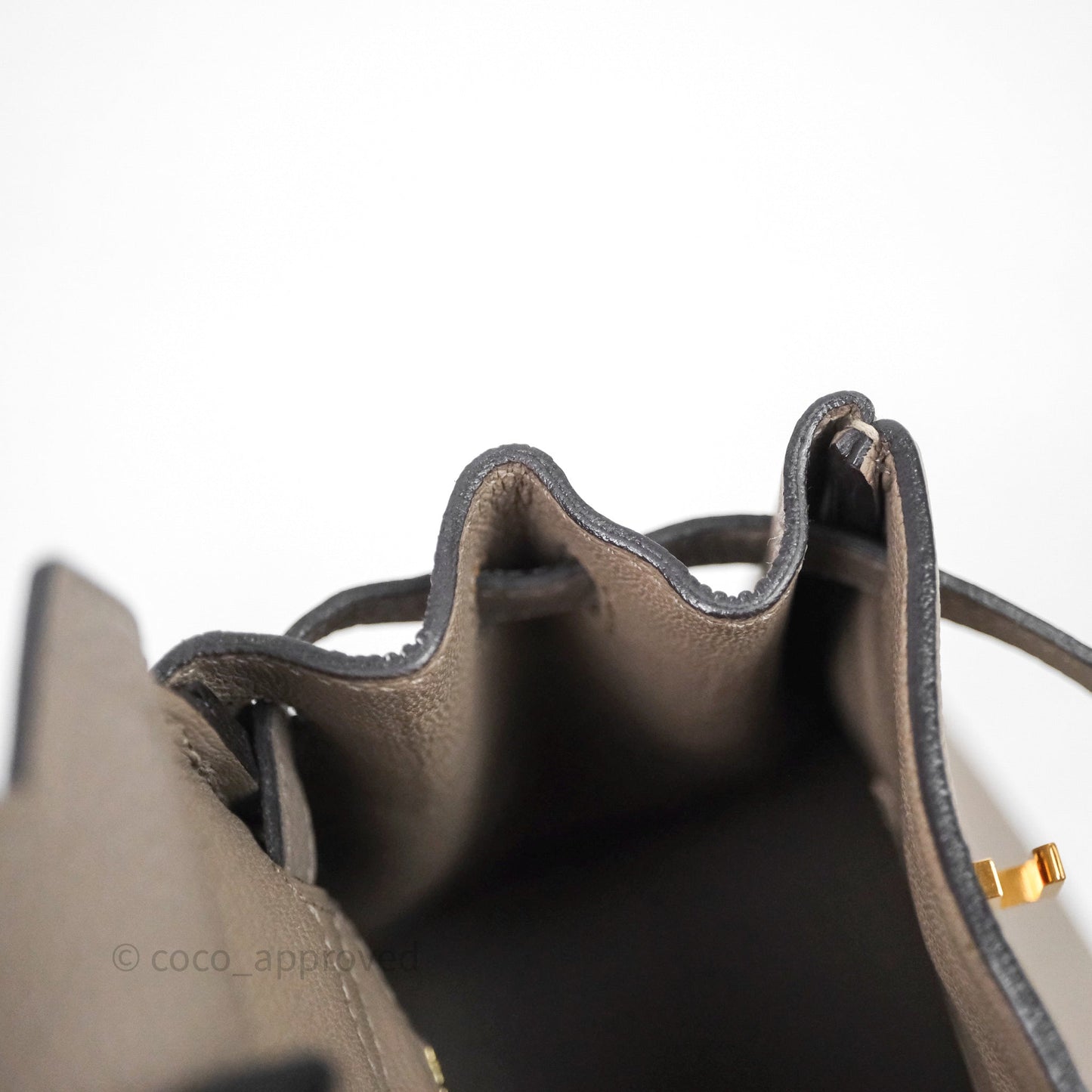 Hermes Birkin 25 Gris Asphalte M8 Togo Gold Hardware
