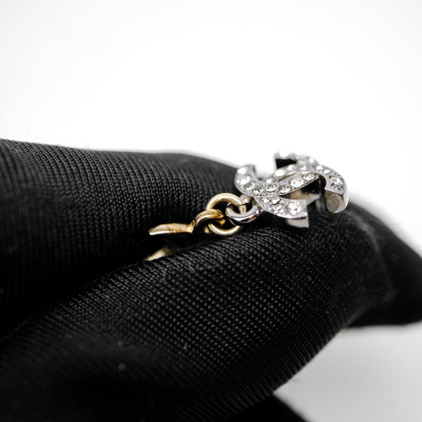 Chanel CC Crystals Moon Star Drop Earrings 17B