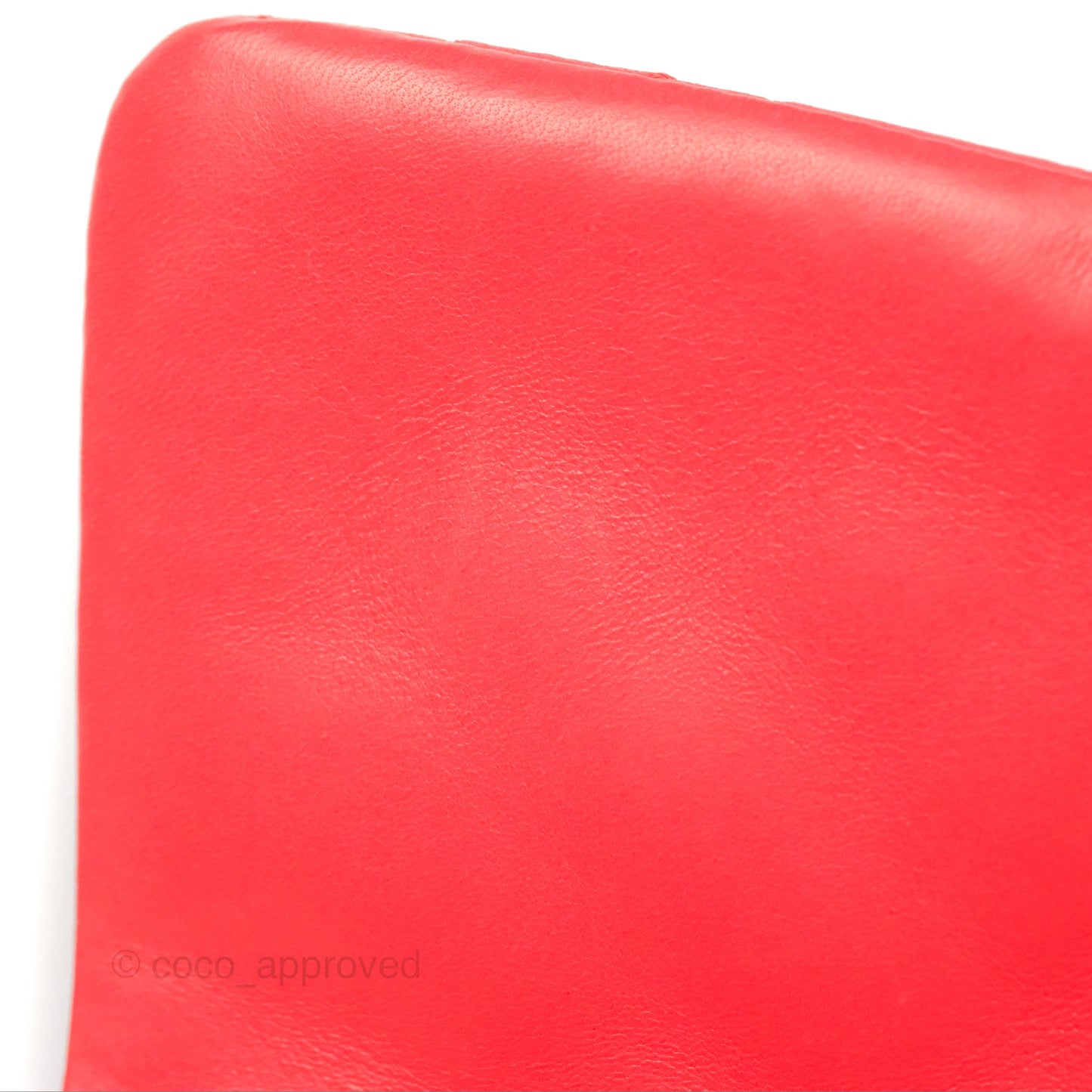 Chanel Jumbo Single Flap Quilted Red Lambskin Gold Hardware
