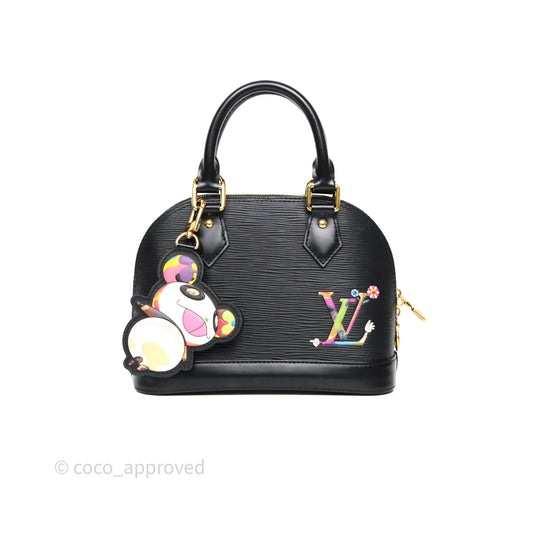 Louis Vuitton x Murakami Alma BB Black Epi Gold Hardware
