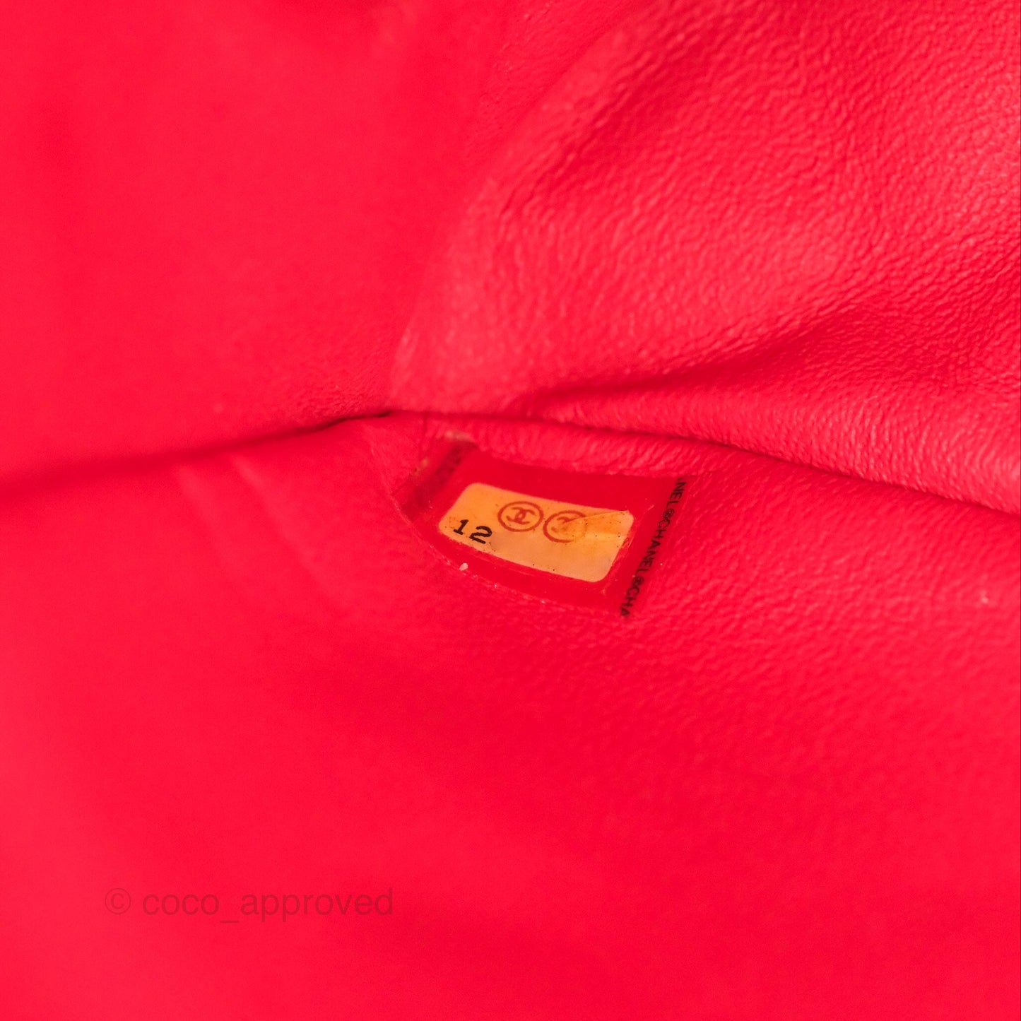 Chanel Jumbo Single Flap Quilted Red Lambskin Gold Hardware