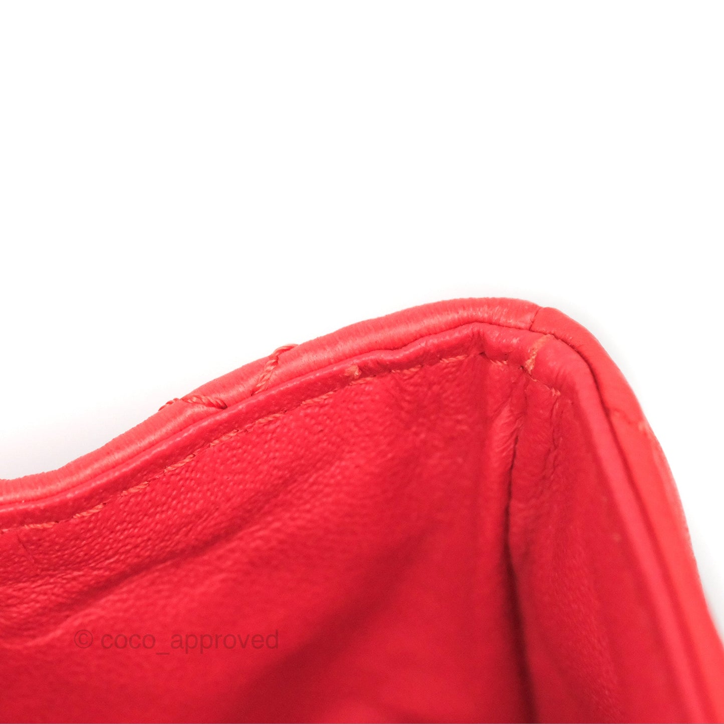 Chanel Jumbo Single Flap Quilted Red Lambskin Gold Hardware