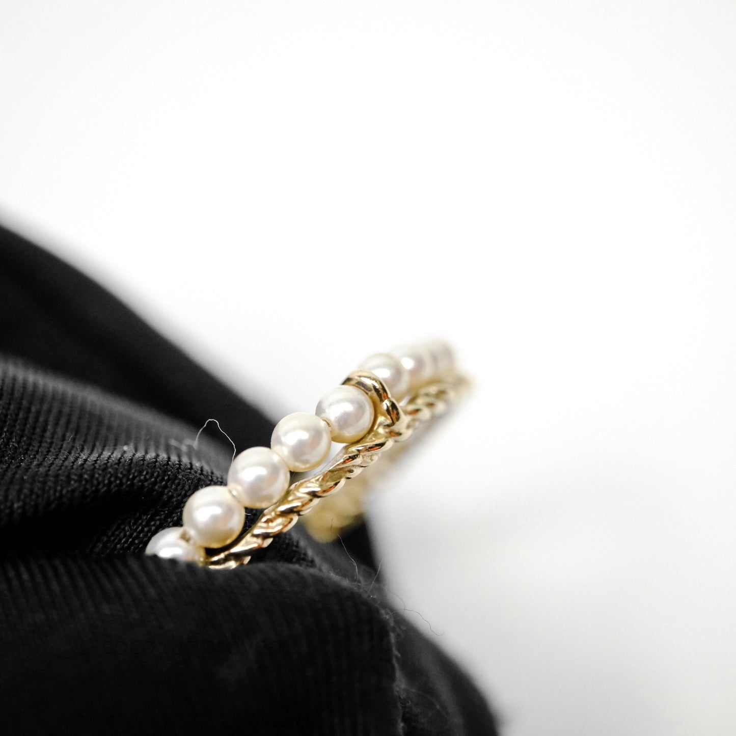 Chanel CC Crystal Pearl Ring No 5 Drop Earrings 20C
