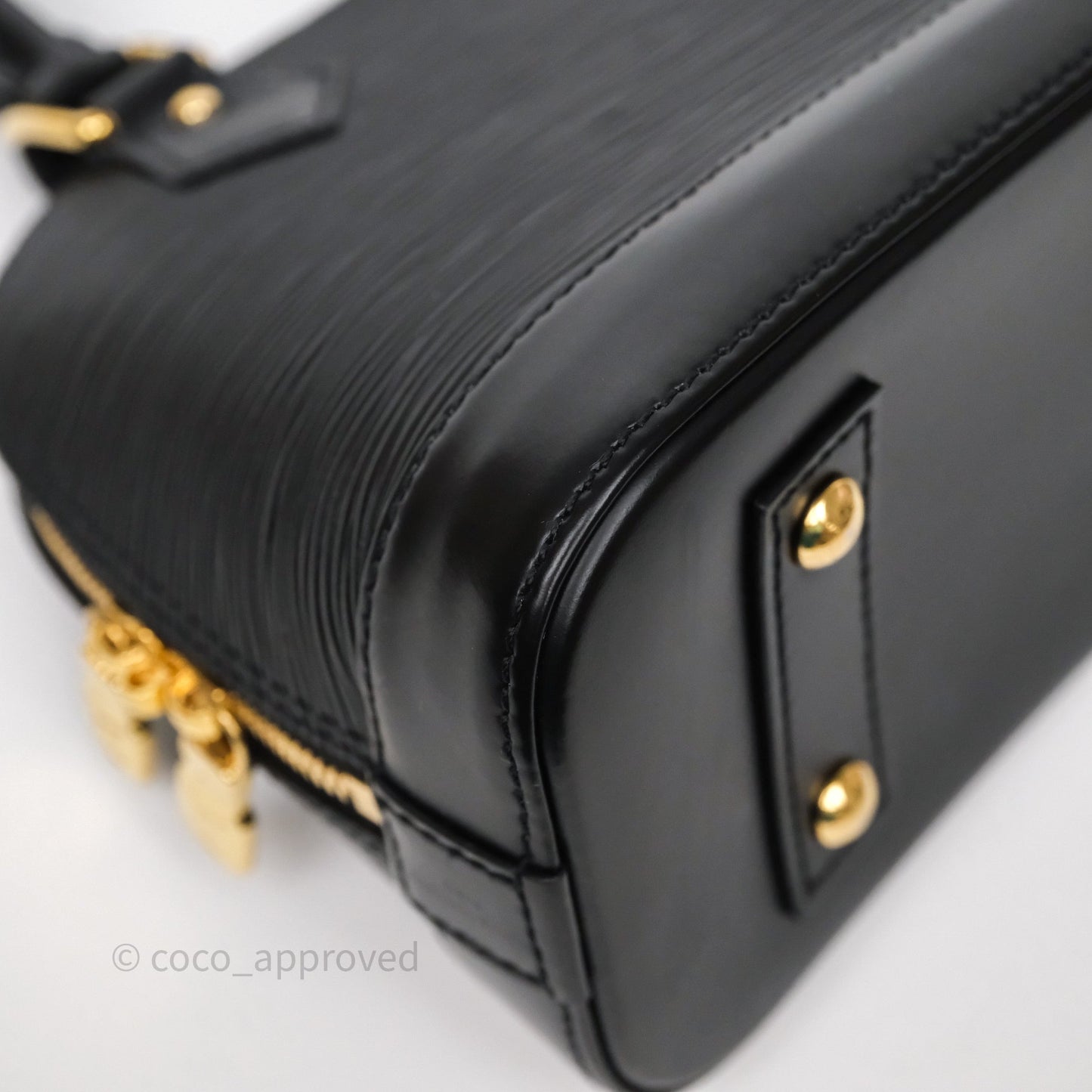 Louis Vuitton x Murakami Alma BB Black Epi Gold Hardware