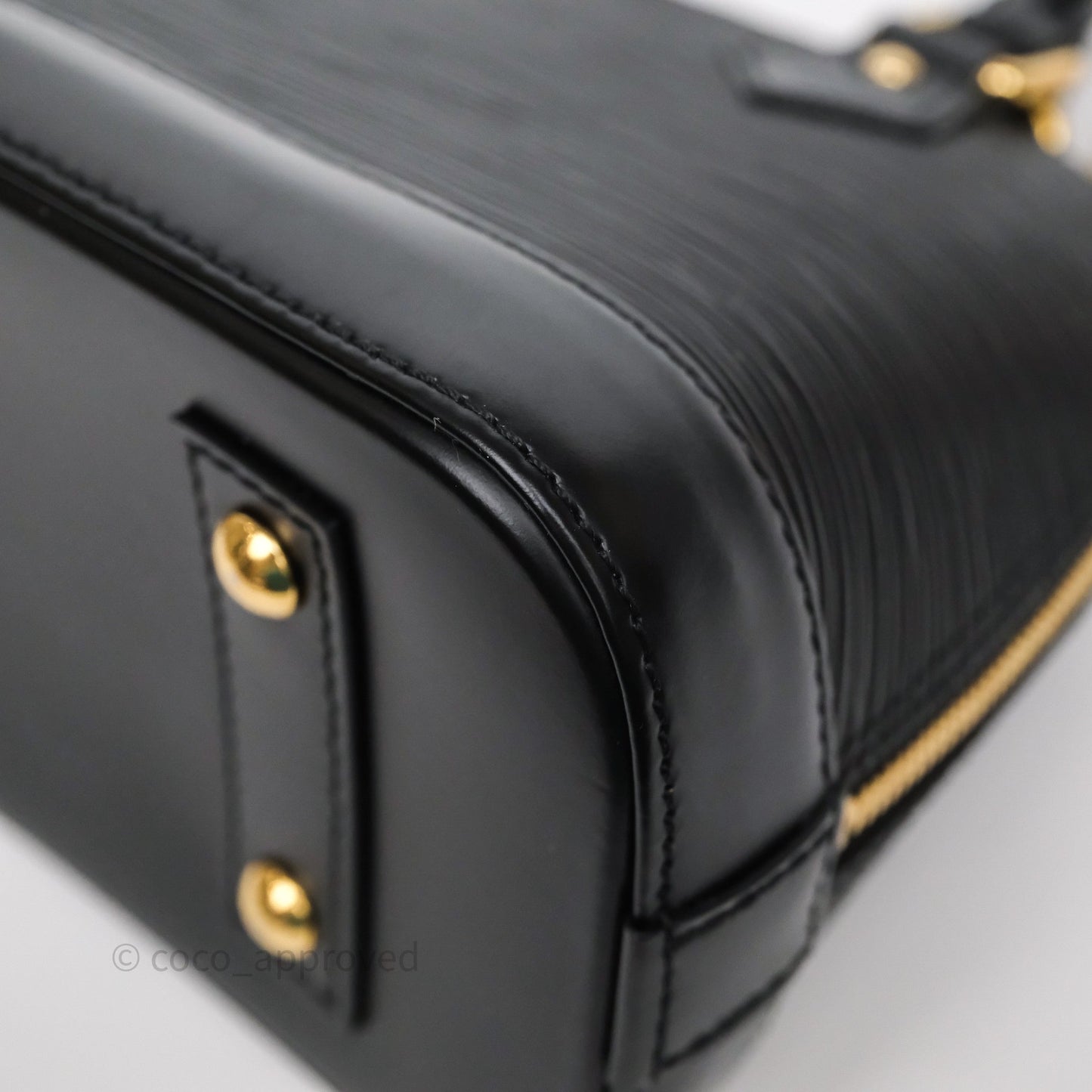 Louis Vuitton x Murakami Alma BB Black Epi Gold Hardware