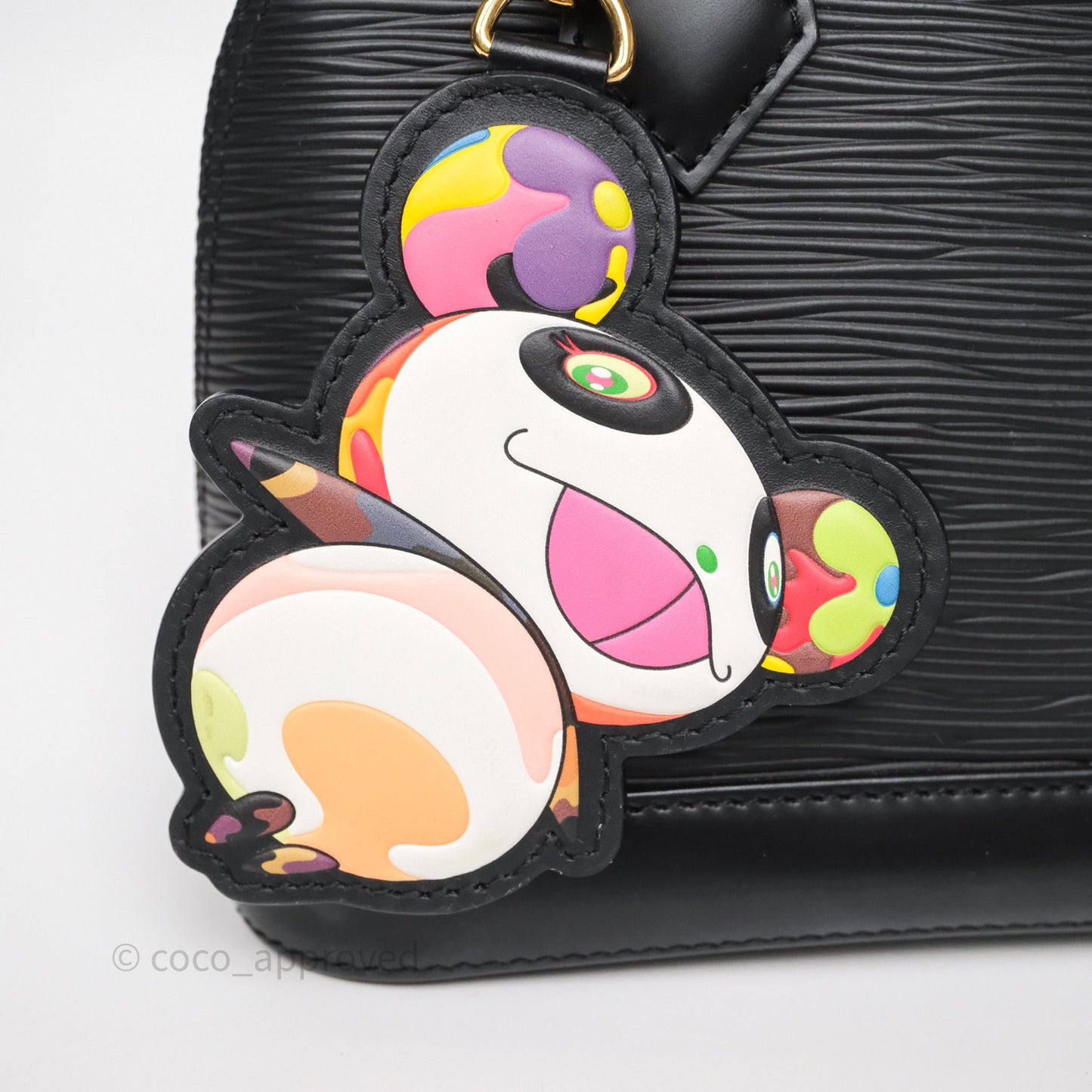 Louis Vuitton x Murakami Alma BB Black Epi Gold Hardware