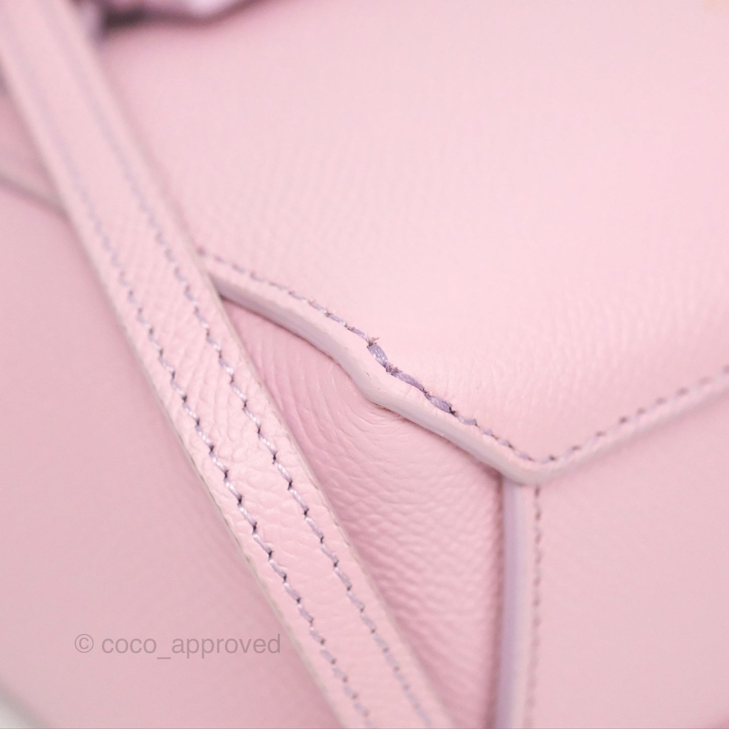 Celine Pico Belt Bag Rose Quartz Grained Calfskin Gold Hardware