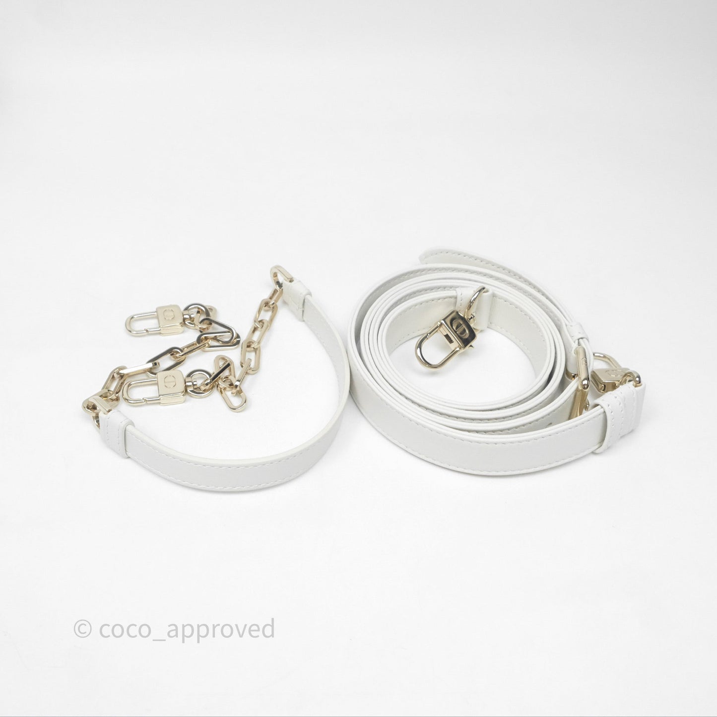 Dior Small Lady D-Joy Bag Ivory White Lambskin Cannage Gold Hardware
