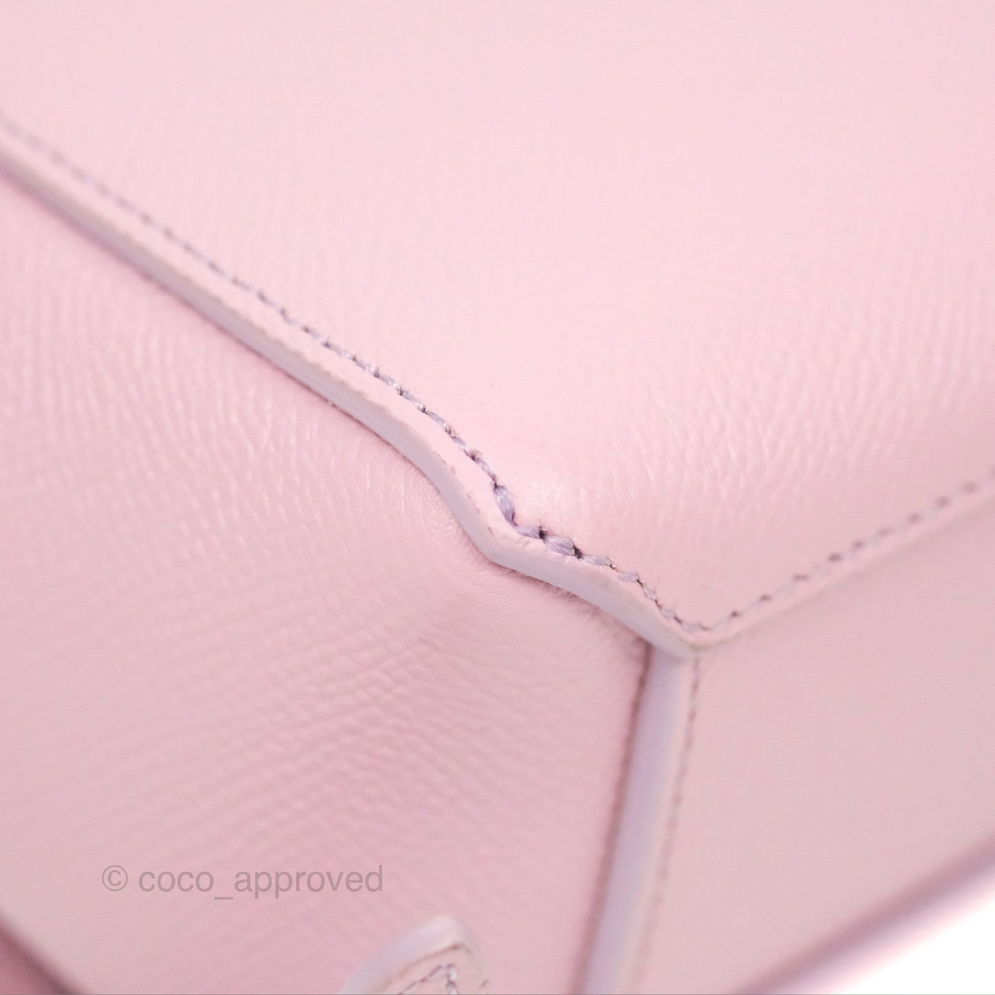 Celine Pico Belt Bag Rose Quartz Grained Calfskin Gold Hardware