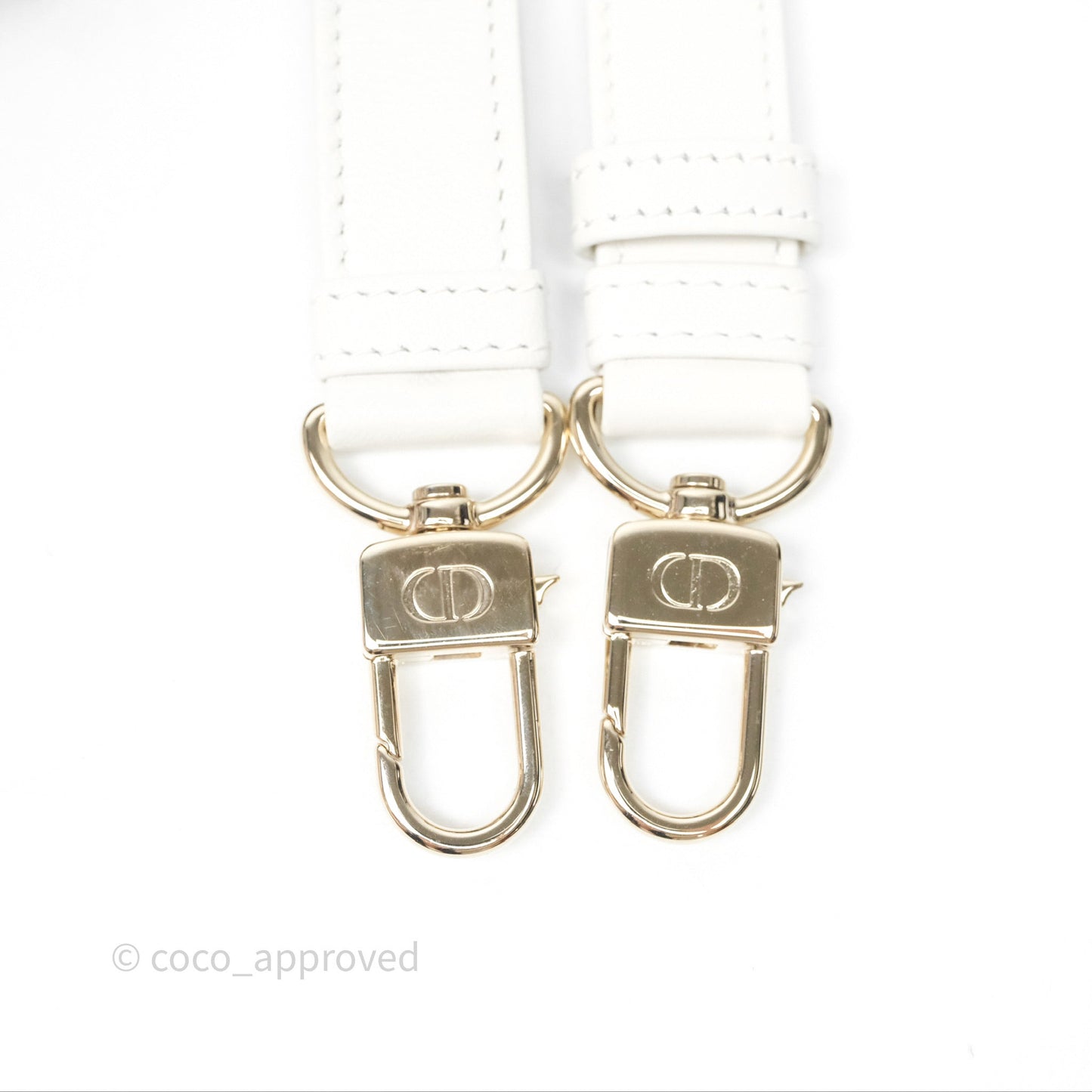 Dior Small Lady D-Joy Bag Ivory White Lambskin Cannage Gold Hardware