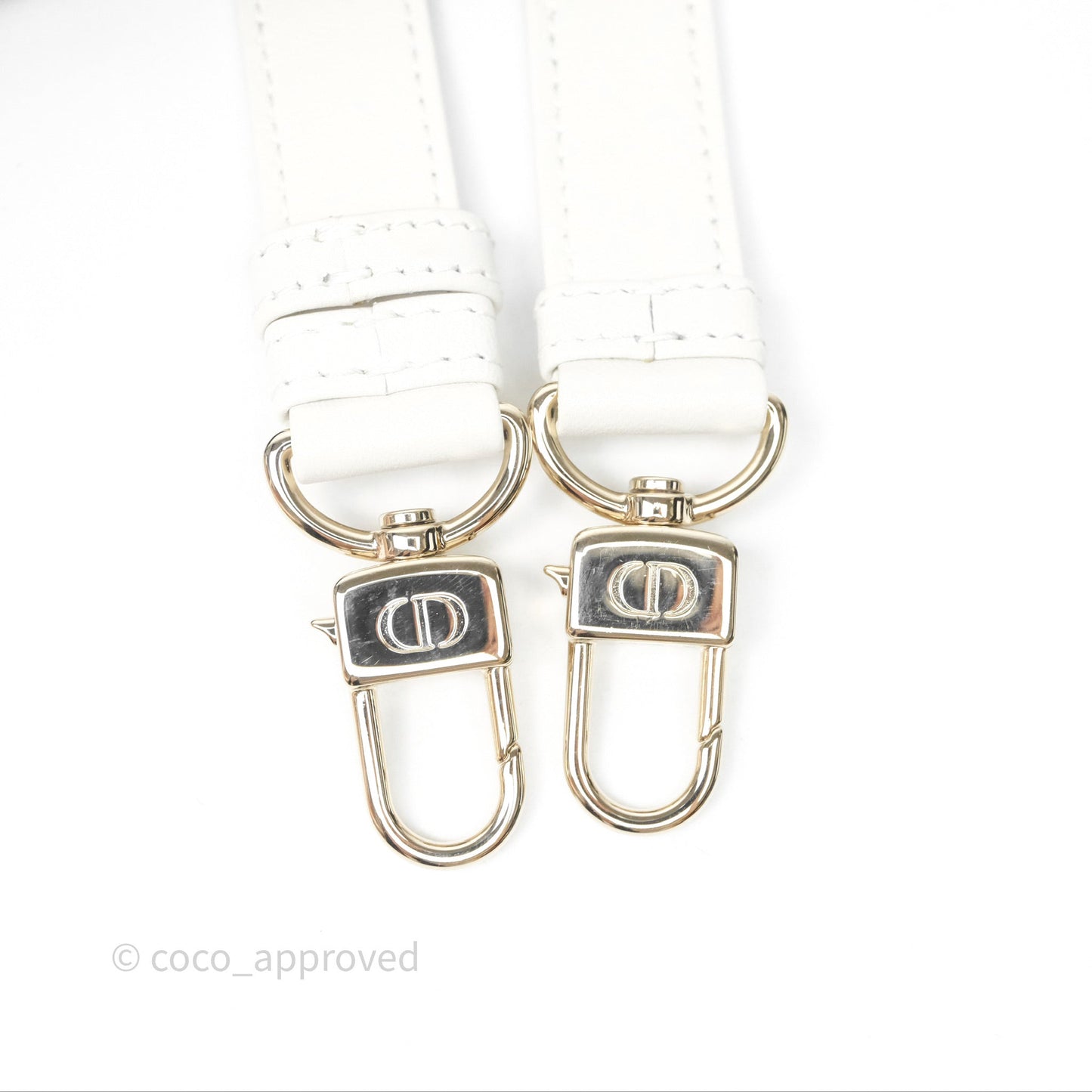 Dior Small Lady D-Joy Bag Ivory White Lambskin Cannage Gold Hardware