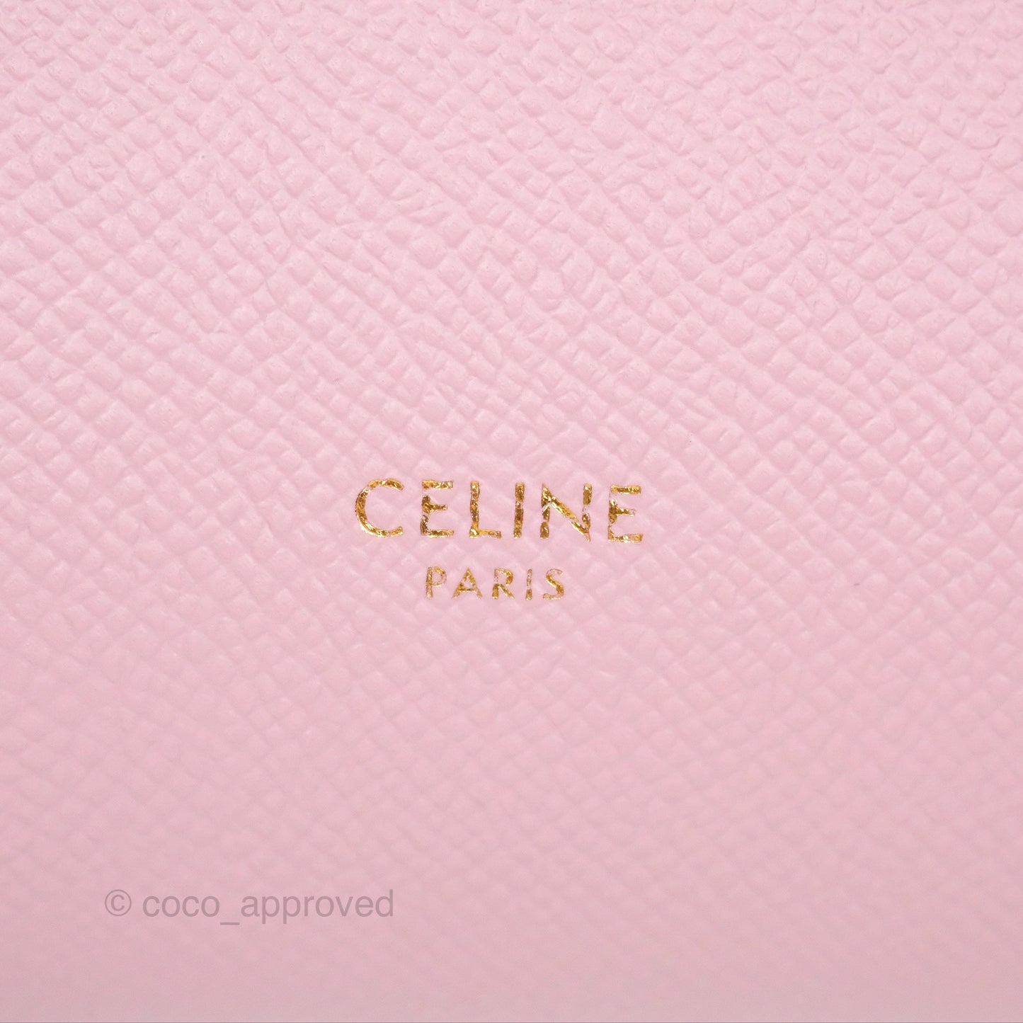 Celine Pico Belt Bag Rose Quartz Grained Calfskin Gold Hardware