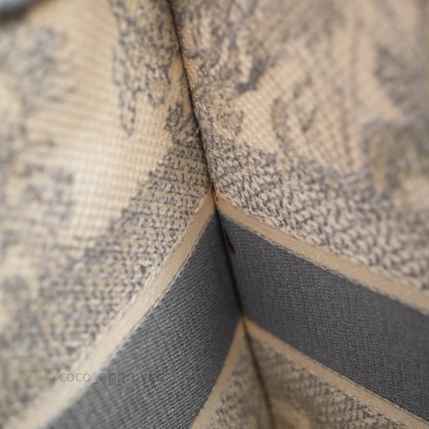 Christian Dior Medium (Old Small) Embroidered Toile De Jouy Light Grey Canvas Book Tote