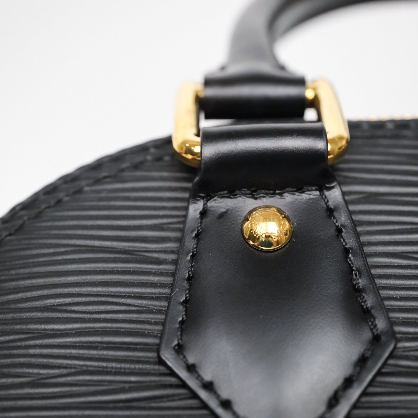 Louis Vuitton x Murakami Alma BB Black Epi Gold Hardware