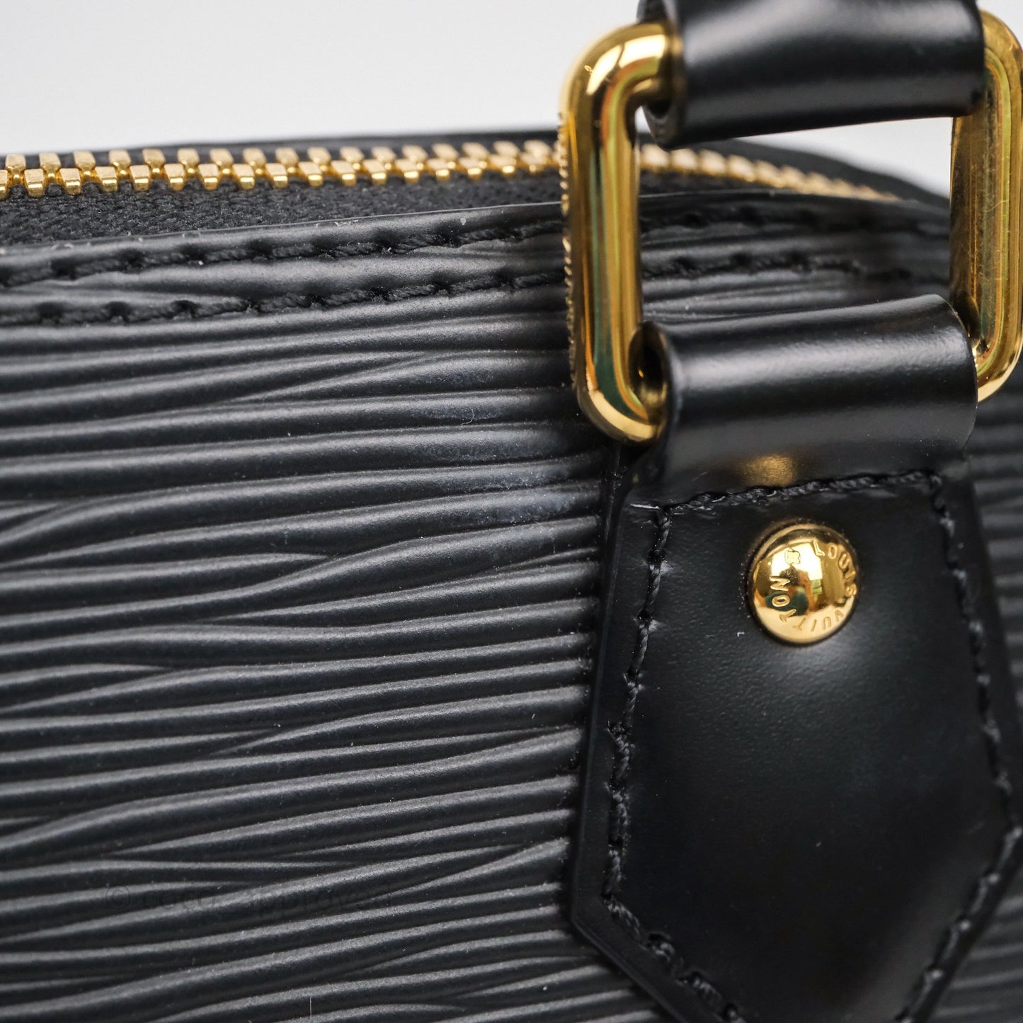 Louis Vuitton x Murakami Alma BB Black Epi Gold Hardware