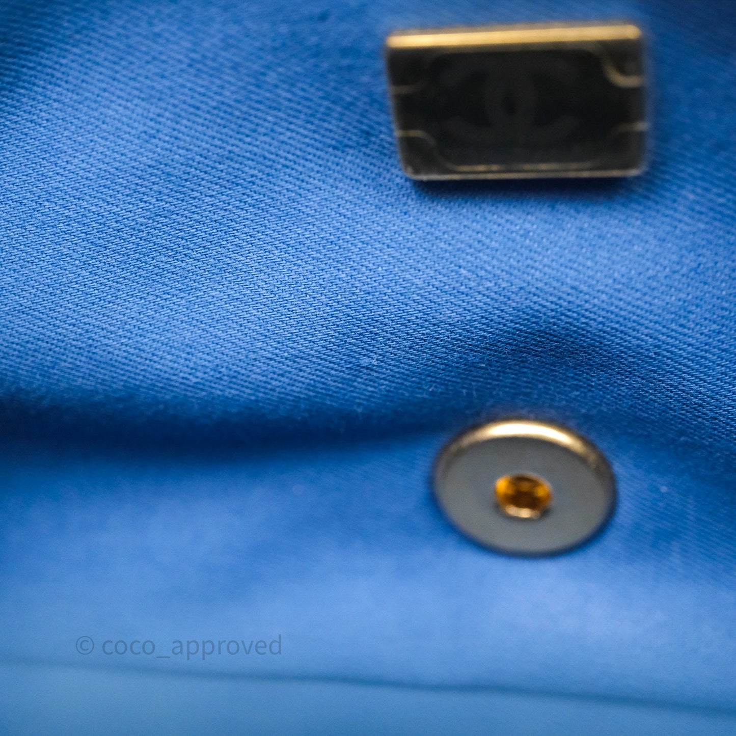 Chanel Quilted Small Denim Mood Flap Blue Multicolor