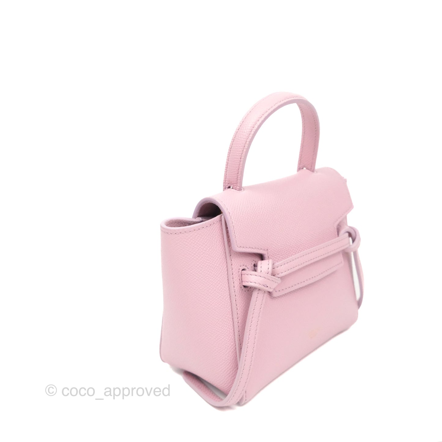 Celine Pico Belt Bag Rose Quartz Grained Calfskin Gold Hardware