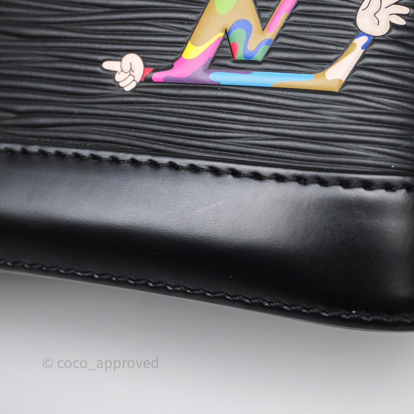 Louis Vuitton x Murakami Alma BB Black Epi Gold Hardware