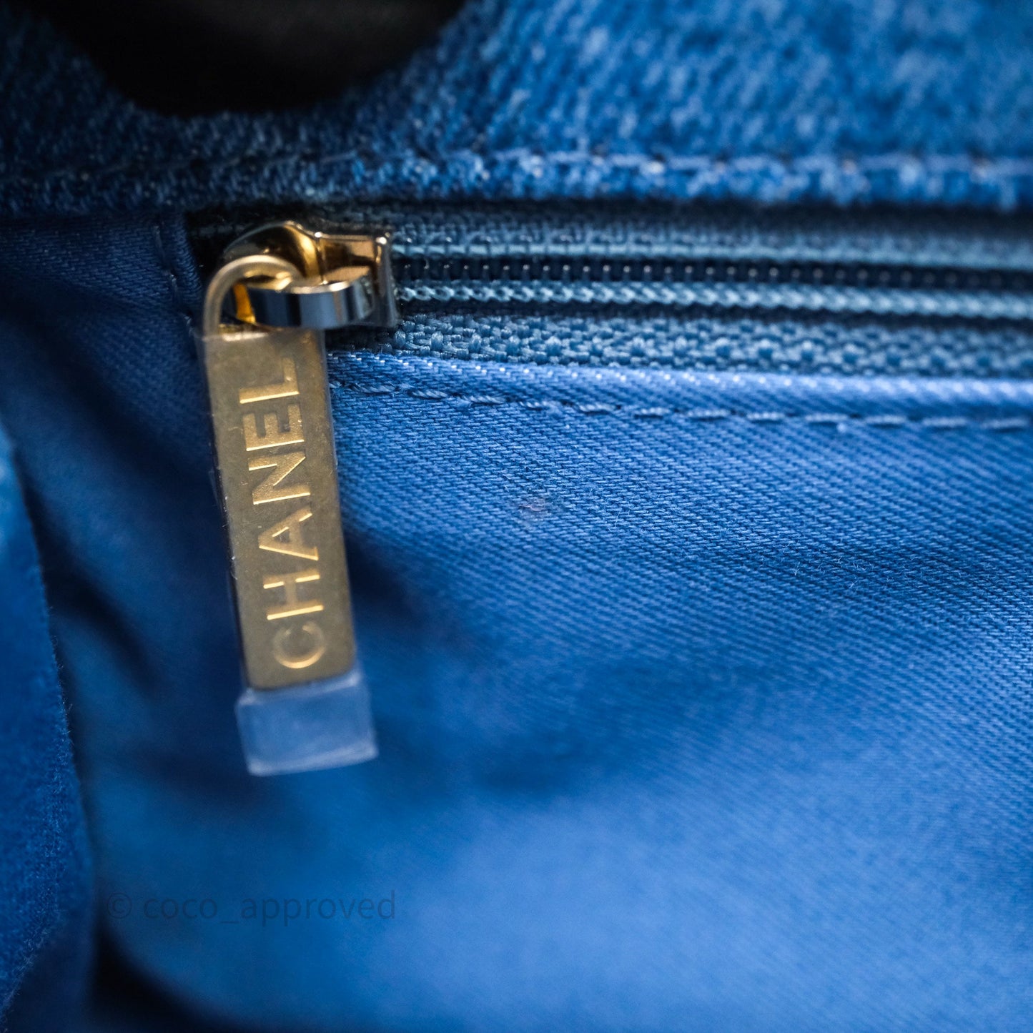 Chanel Quilted Small Denim Mood Flap Blue Multicolor