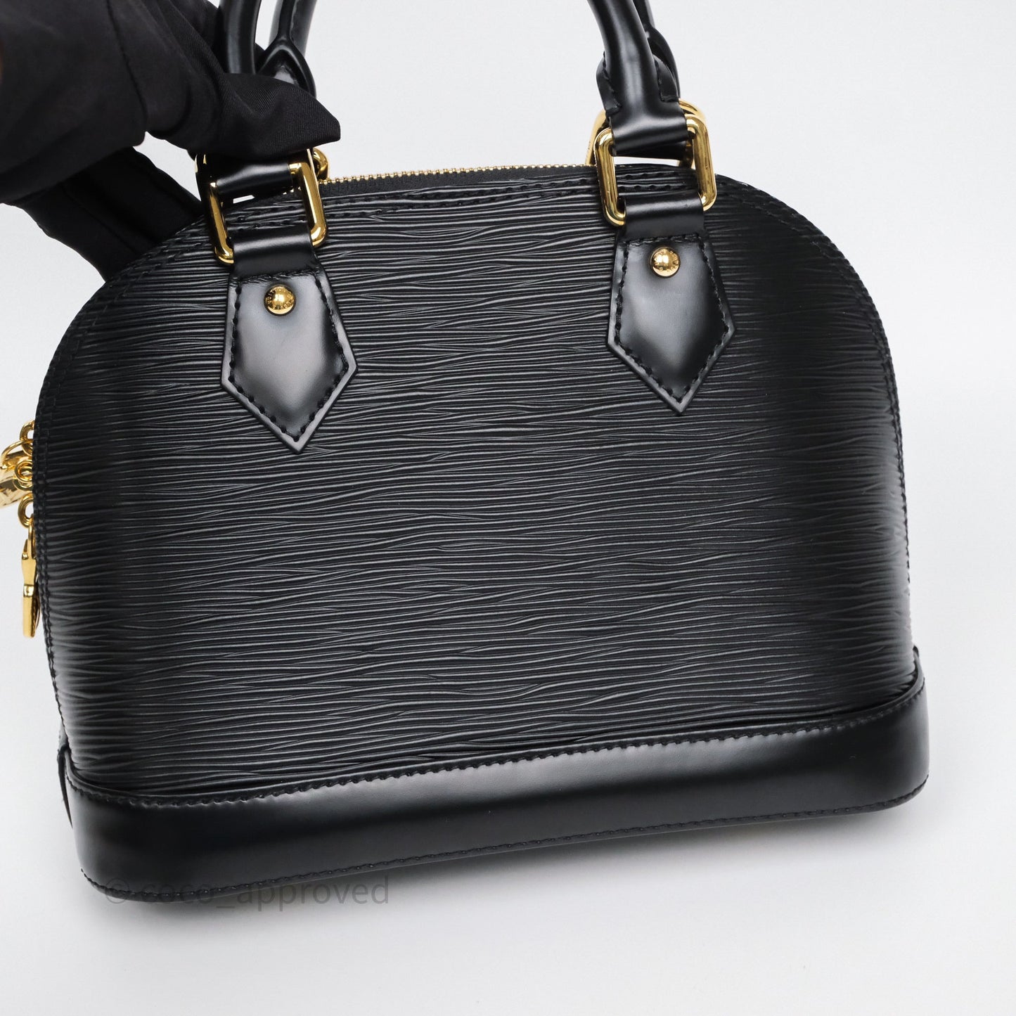 Louis Vuitton x Murakami Alma BB Black Epi Gold Hardware